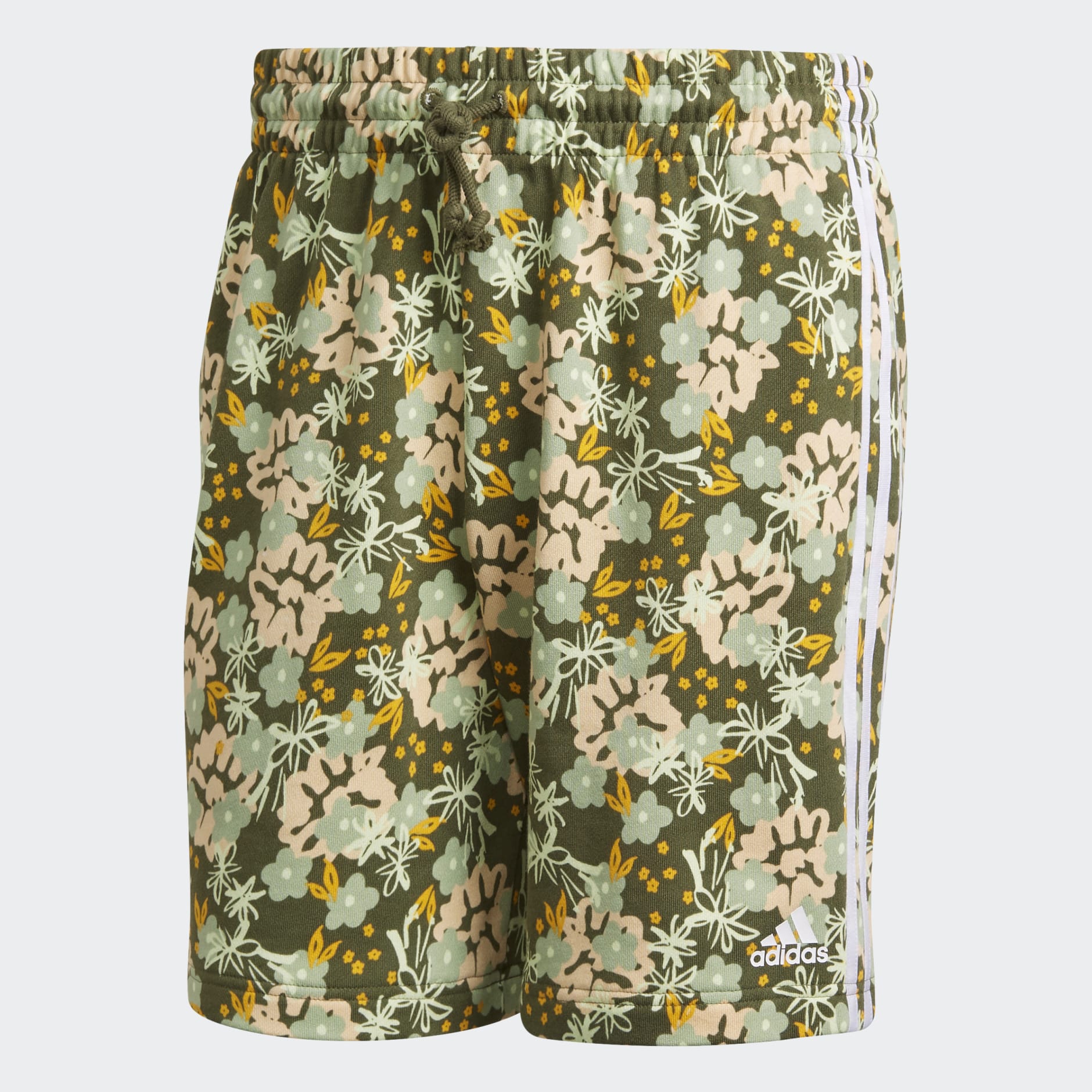 Grow Positivity Cotton 3-Stripes Shorts