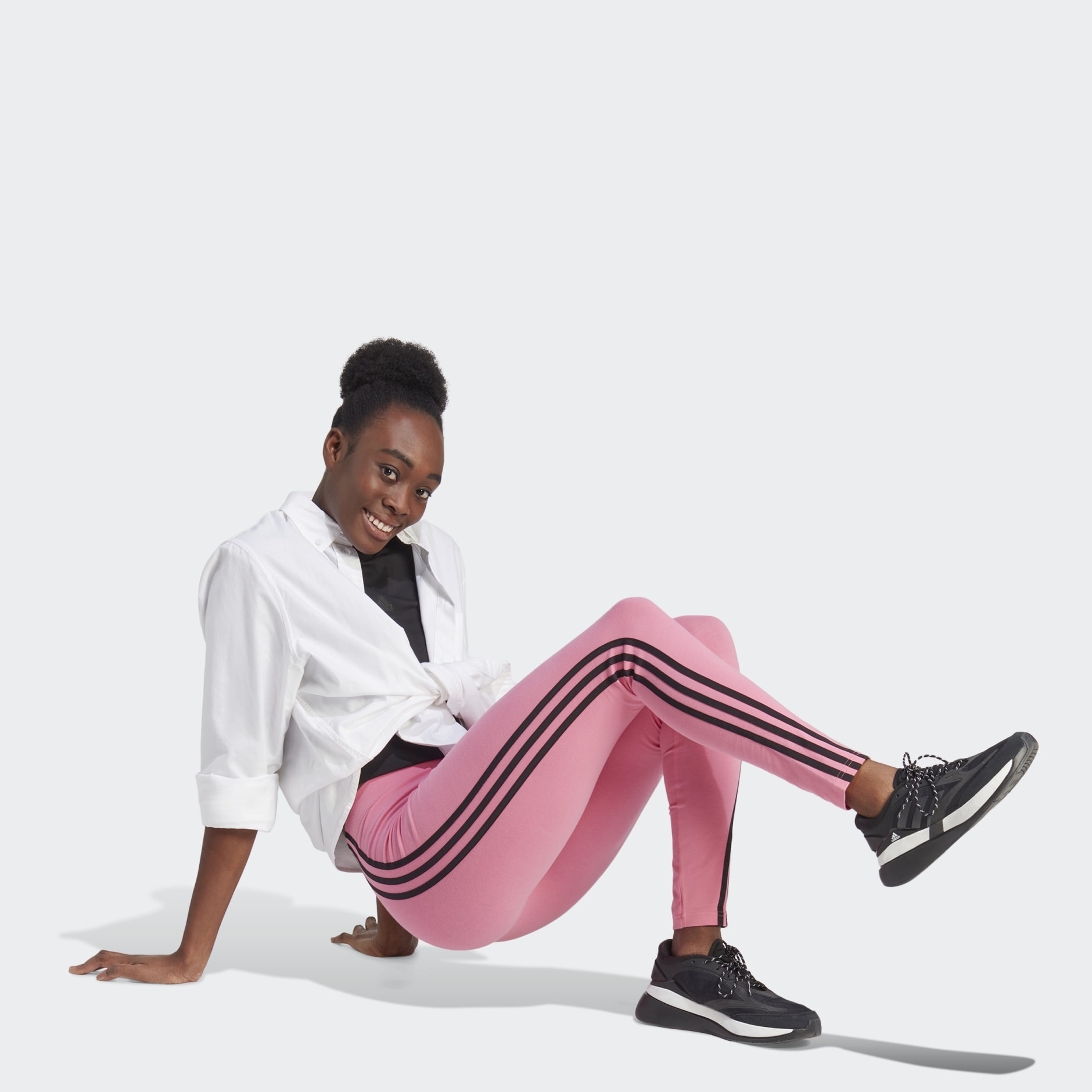 adidas Future Icons 3-Stripes Leggings - Pink