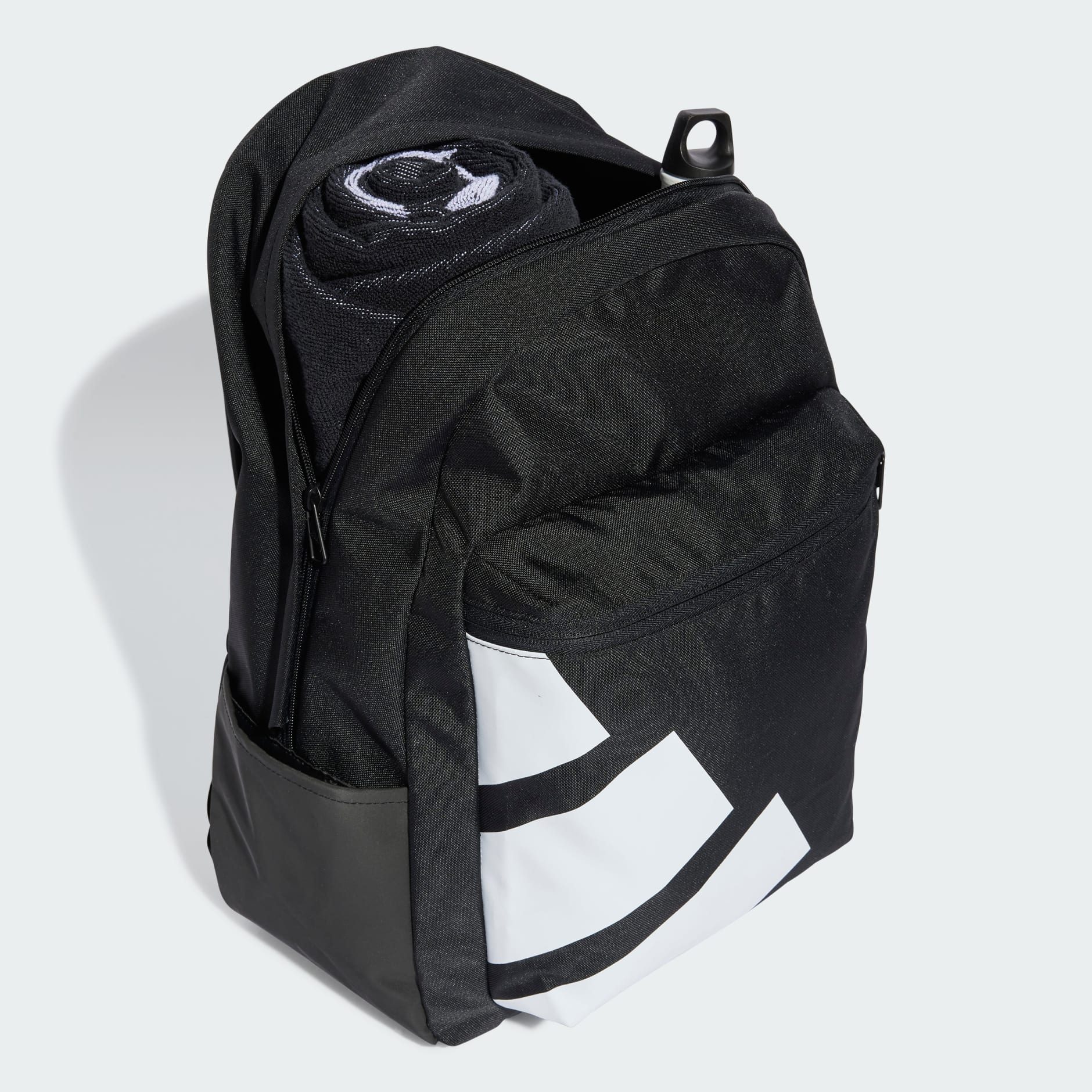 Adidas school backpack black sale