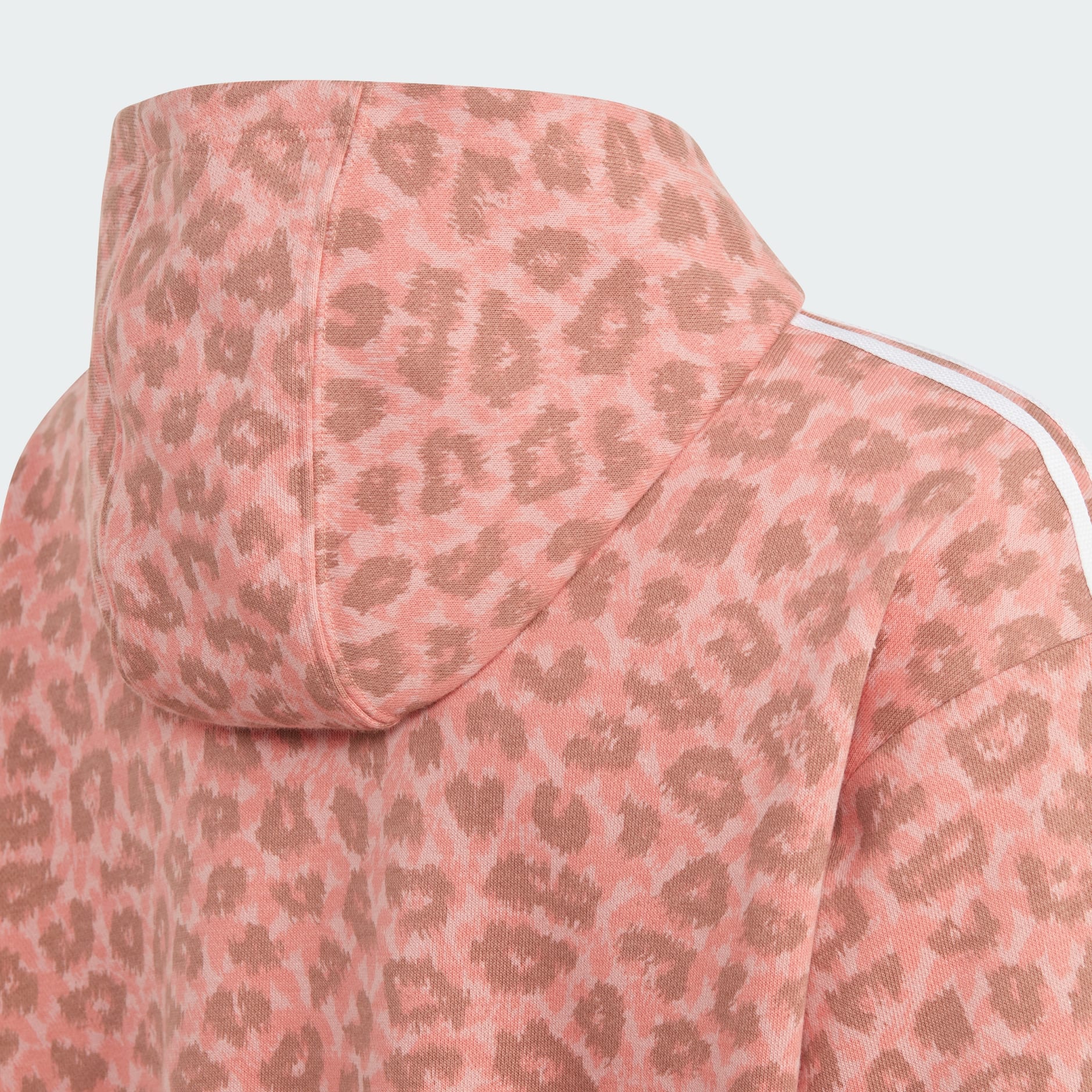 Pink leopard print online hoodie