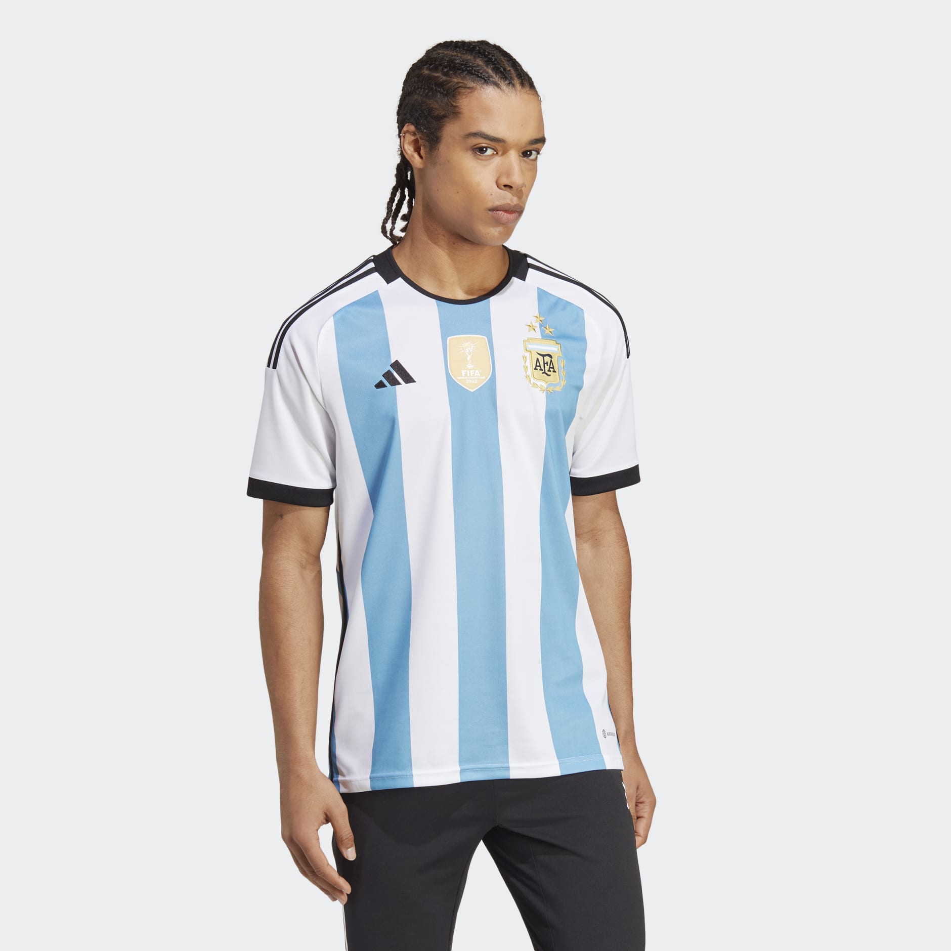 Men s Clothing Argentina 22 Winners Home Jersey Men White adidas Saudi Arabia