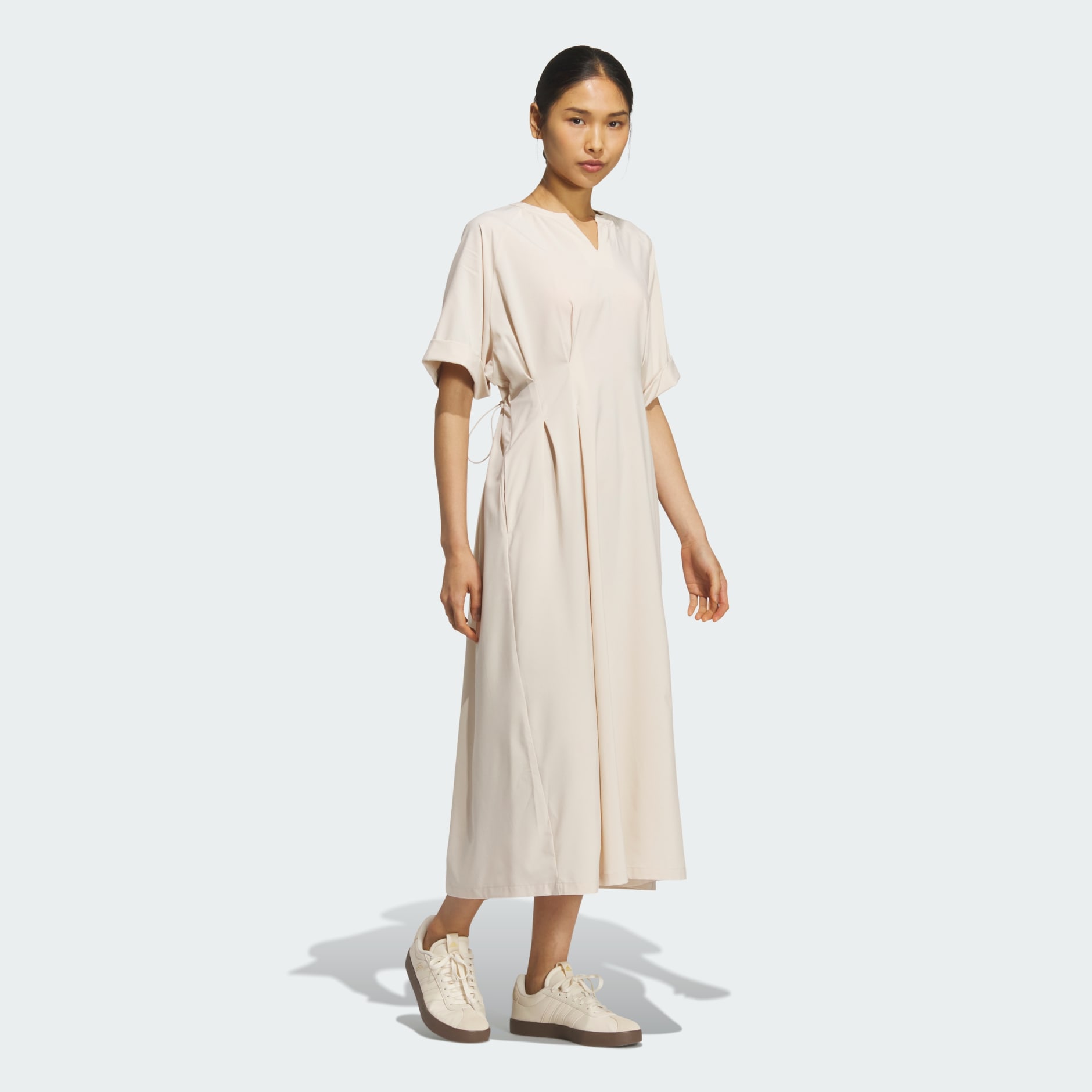 SOFTLUX STRETCH WOVEN LOOSE FIT DRESS