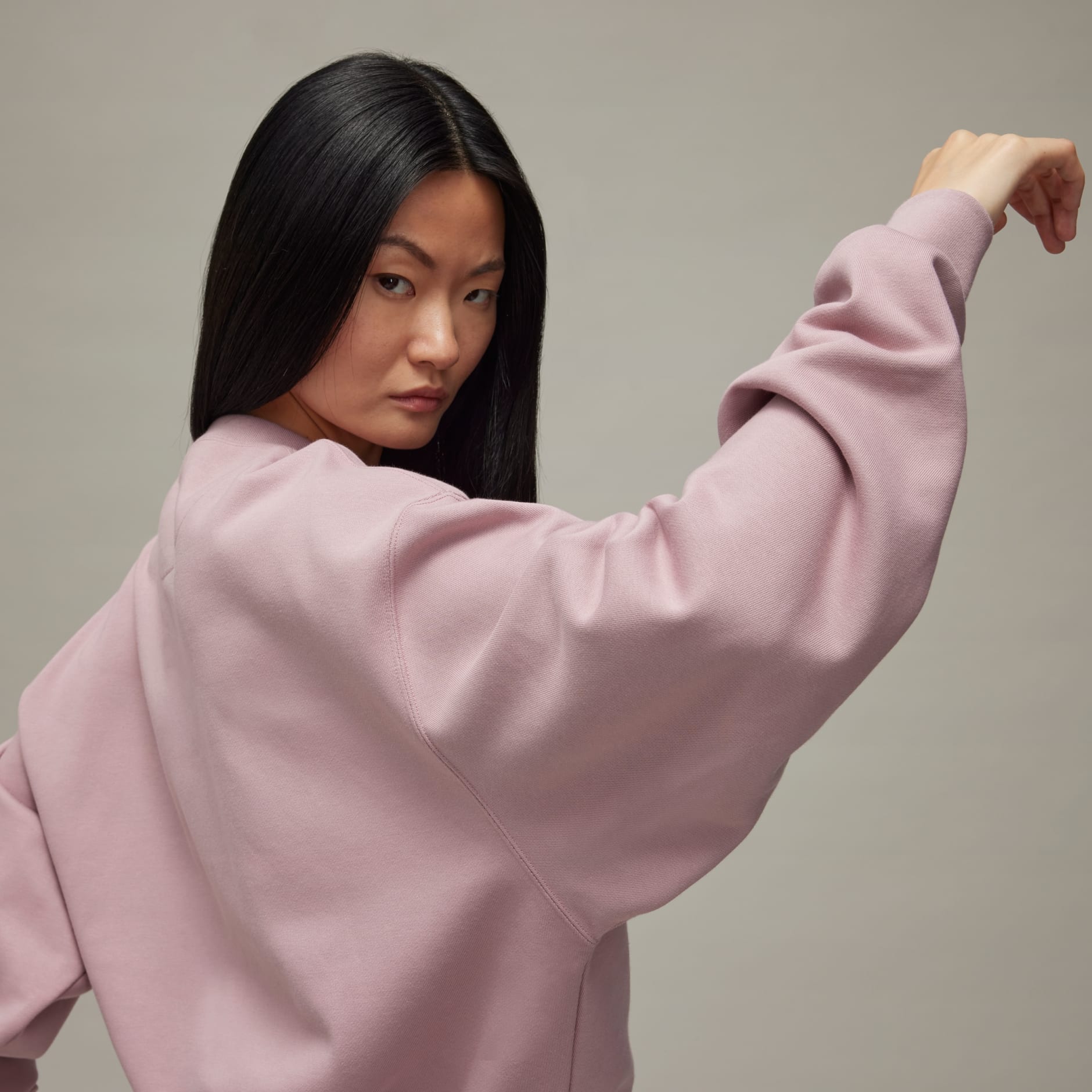 Y-3 Brushed Terry Boxy Crew Sweatshirt