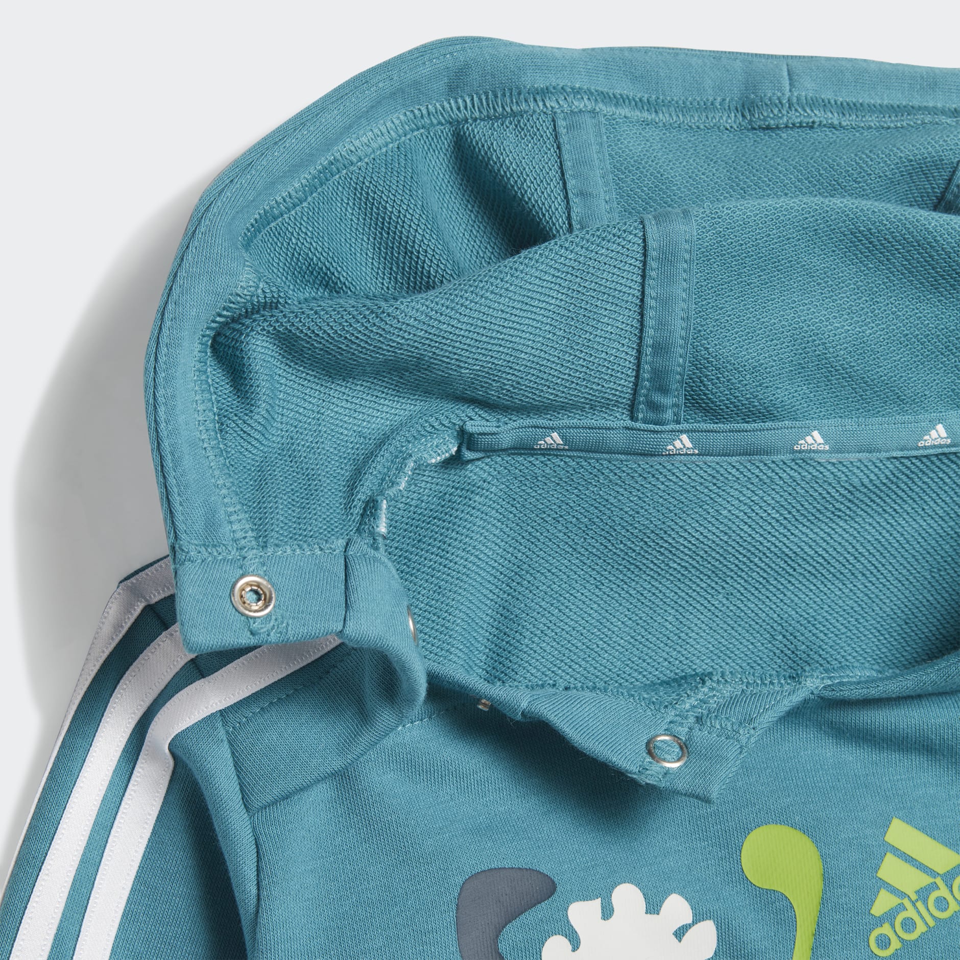 Kids Clothing - Dino Camo Allover Print French Terry Jogger Set - Turquoise  | adidas Saudi Arabia
