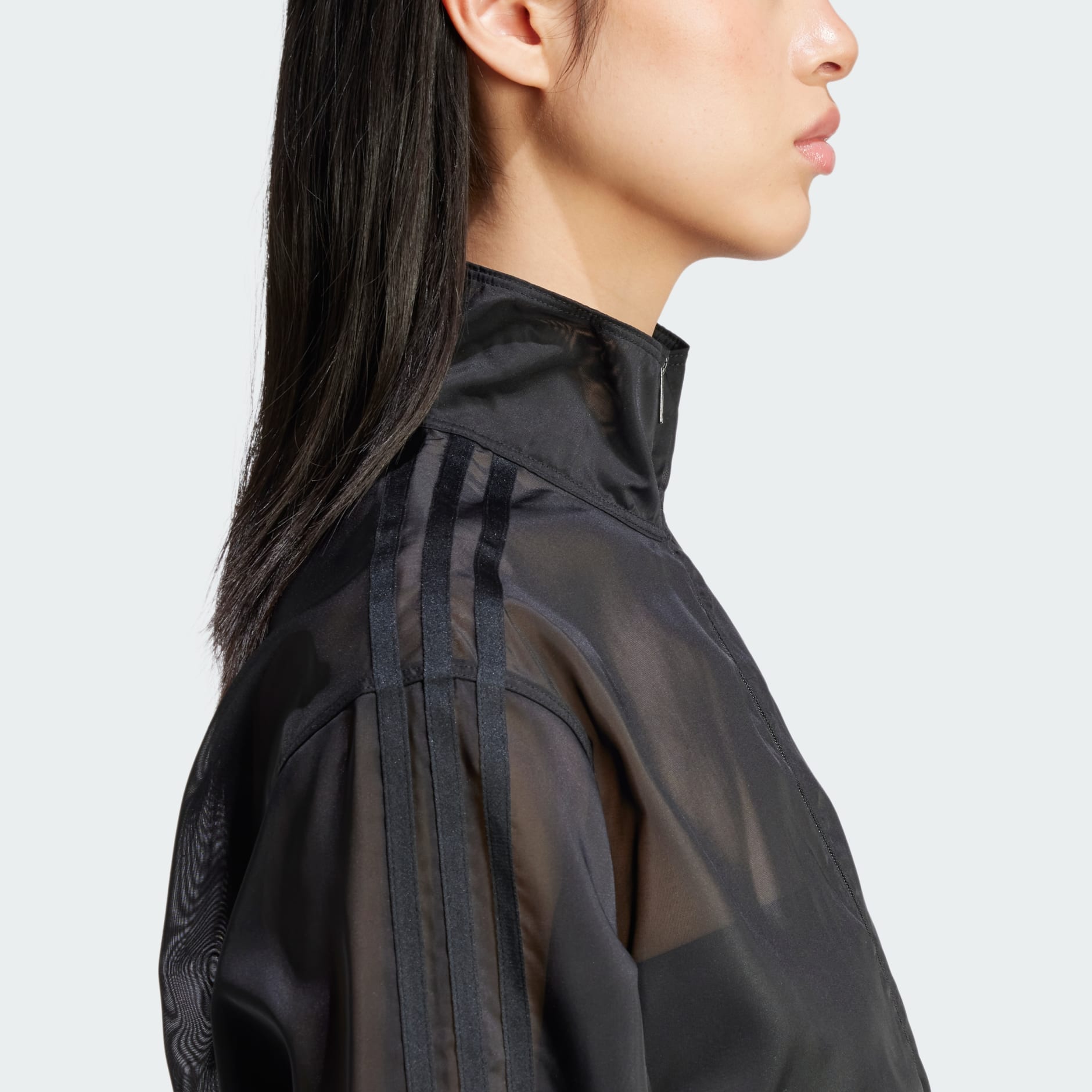 CLOTHING - Adicolor Sheer Track Top - Black | adidas Oman