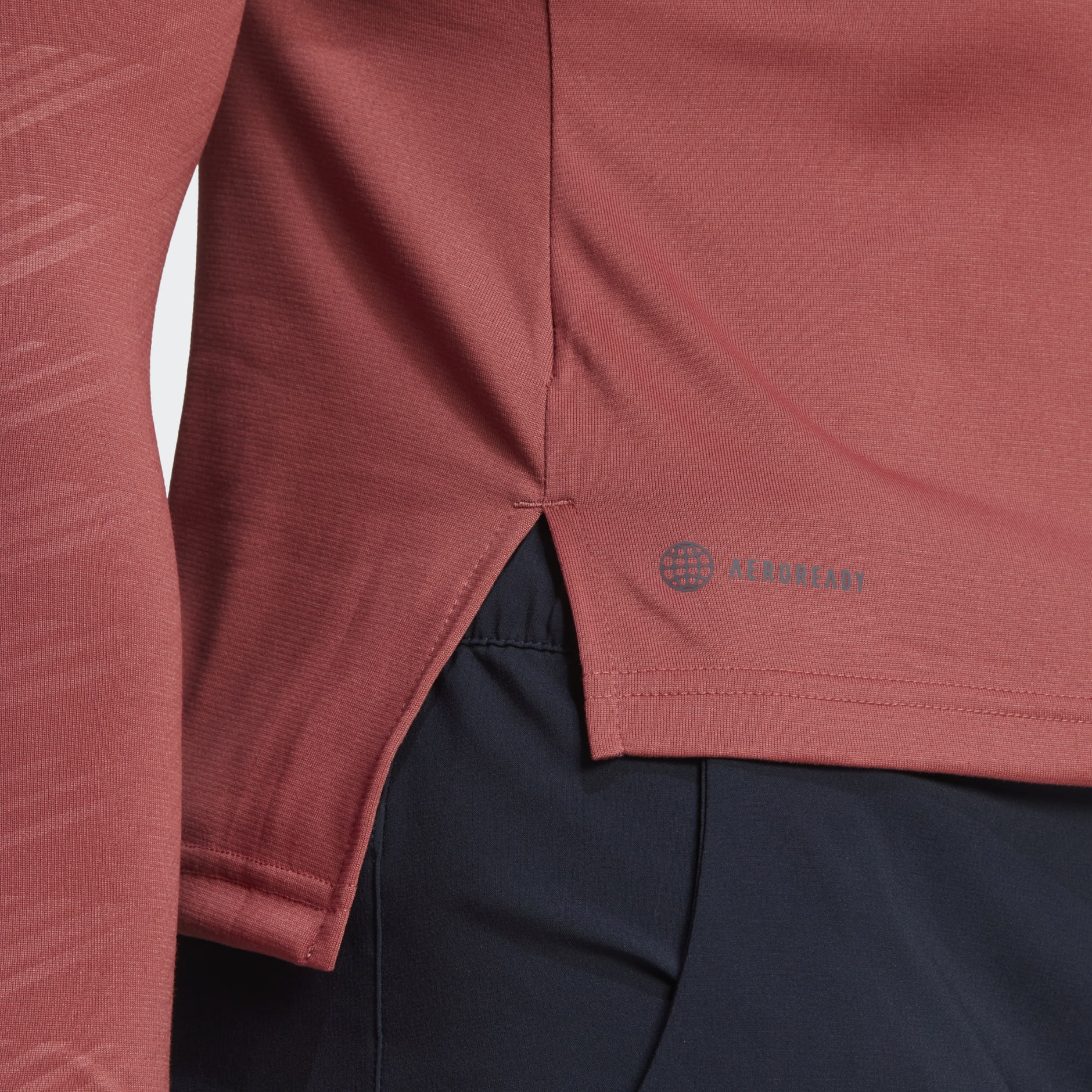 Clothing - Terrex Multi Half-Zip Tee - Red | adidas South Africa