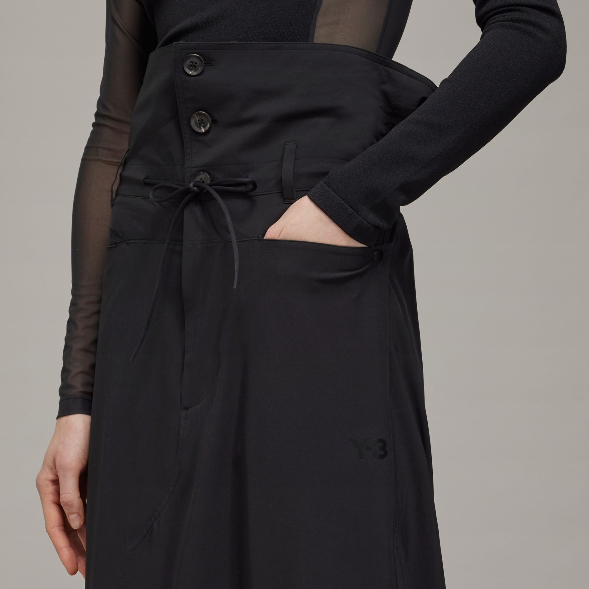 Y-3 Vented Skirt - Black | adidas Hong Kong