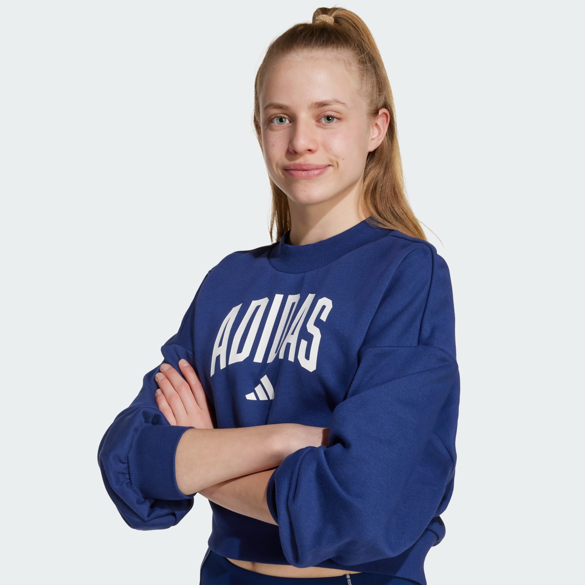 סווטשירט לילדים עם צווארון עגול Seasonals Essentials Collegiate Typography