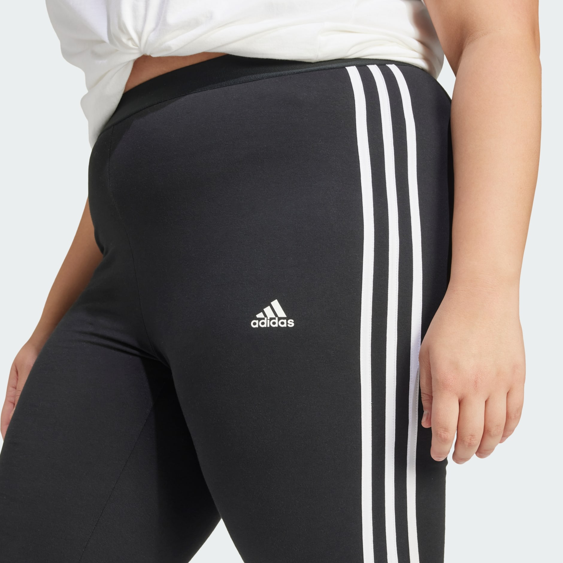 Essentials 3-Stripes Leggings (Plus Size)