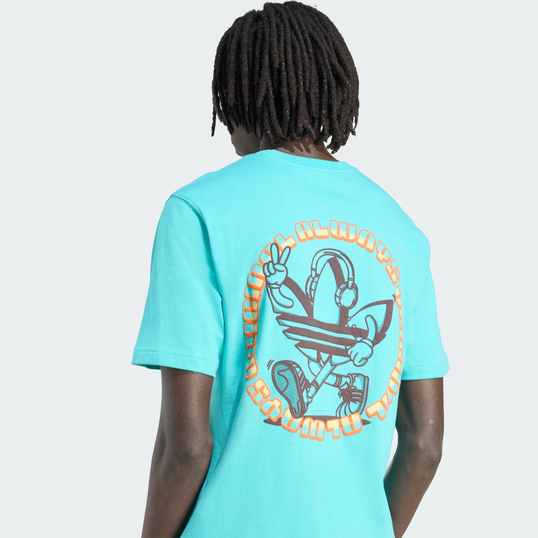 Clothing - Trefoil Series Loose Tee - Turquoise | adidas Oman