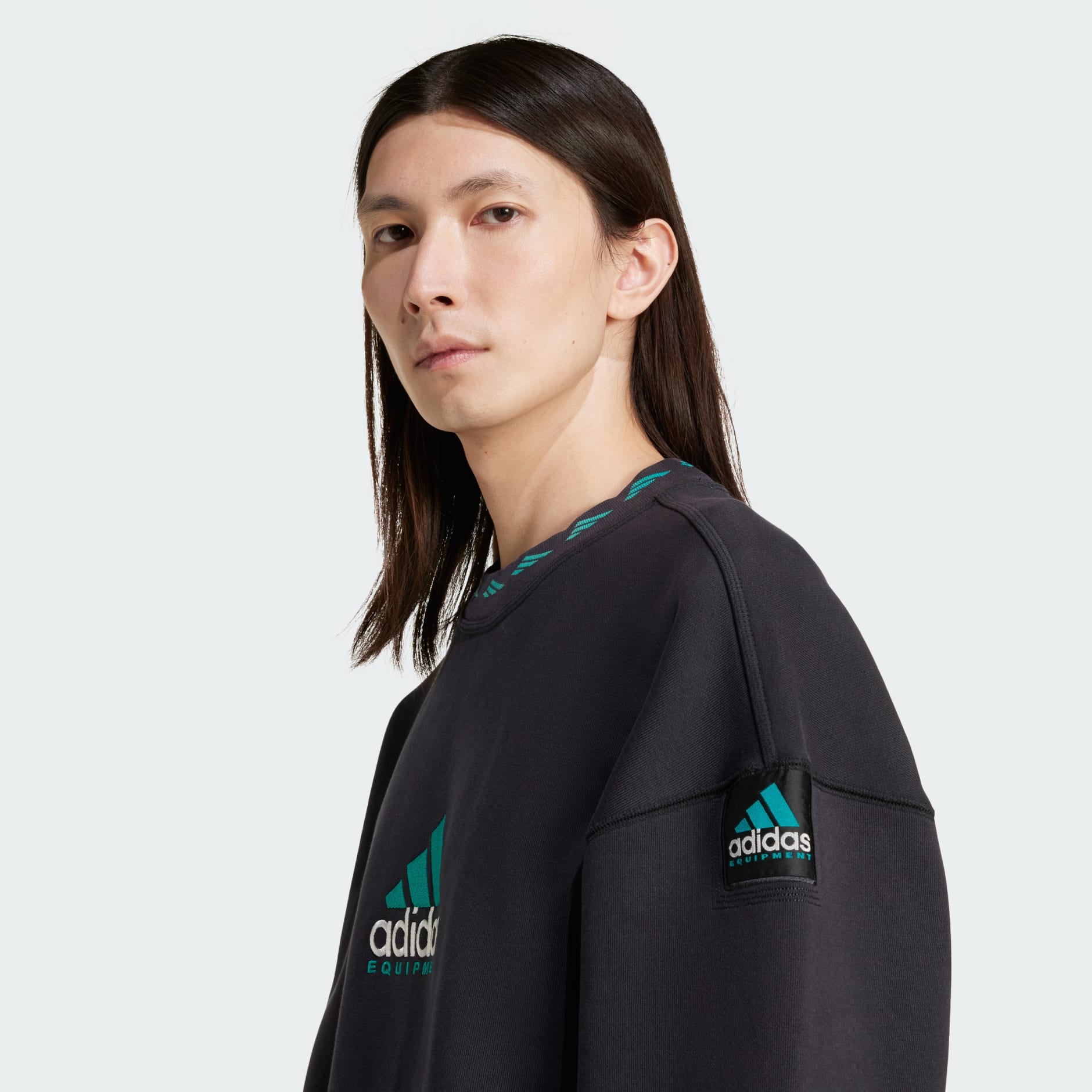 Bluză de trening cu guler rotund EQT Wash