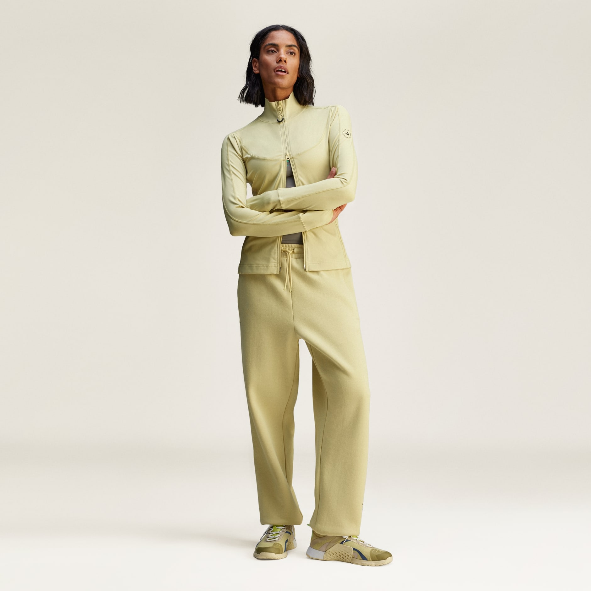 Stella McCartney カシミア トラックパンツ | ニュートラル