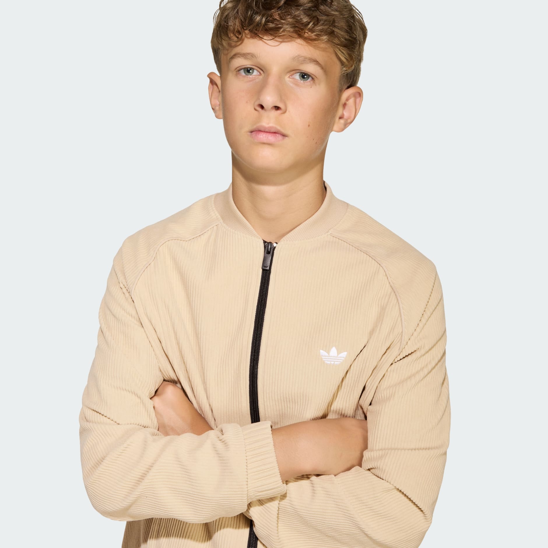 BLUZĂ DE TRENING SUPRADIMENSIONATĂ DIN CATIFEA REIATĂ SST