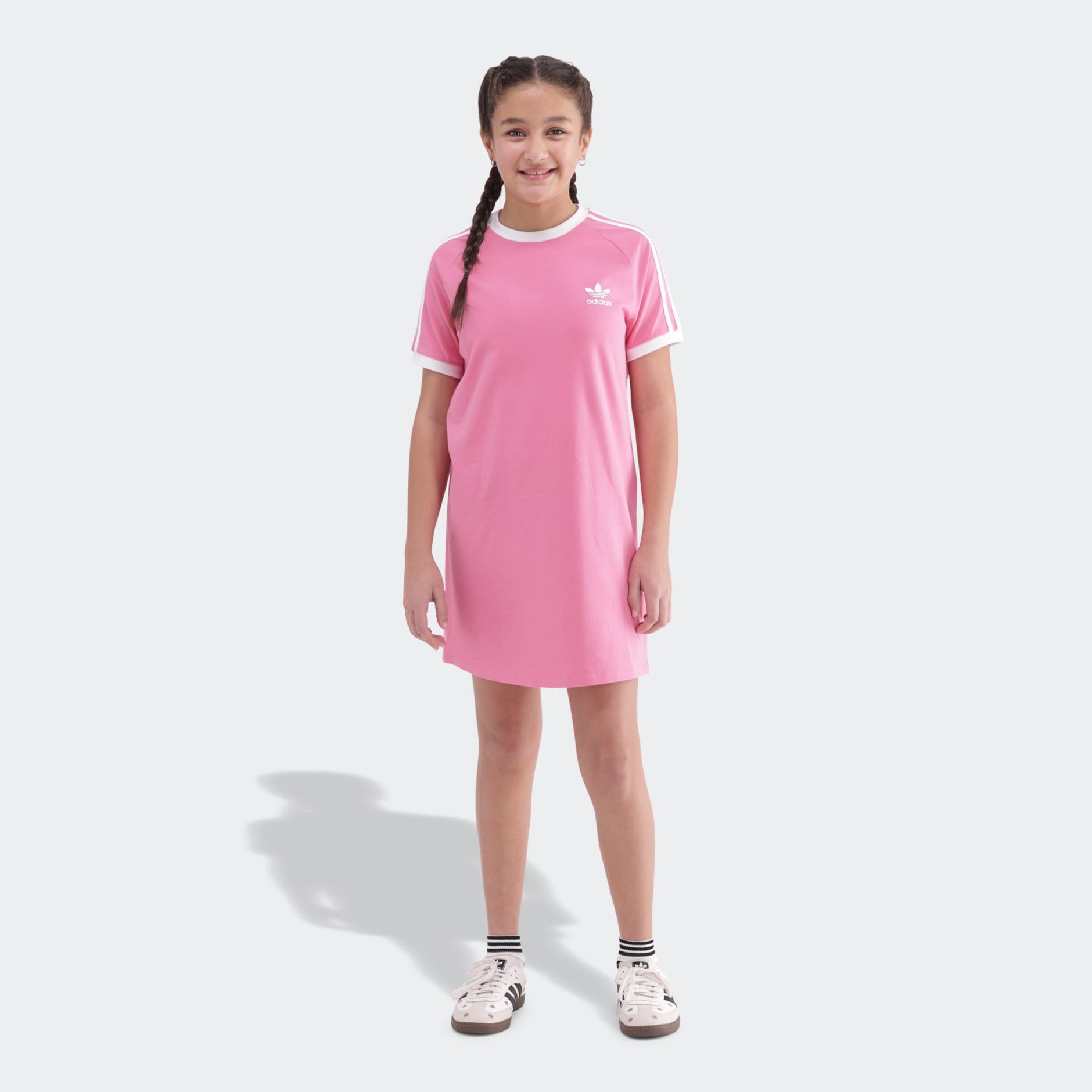 adidas pink t shirt dress