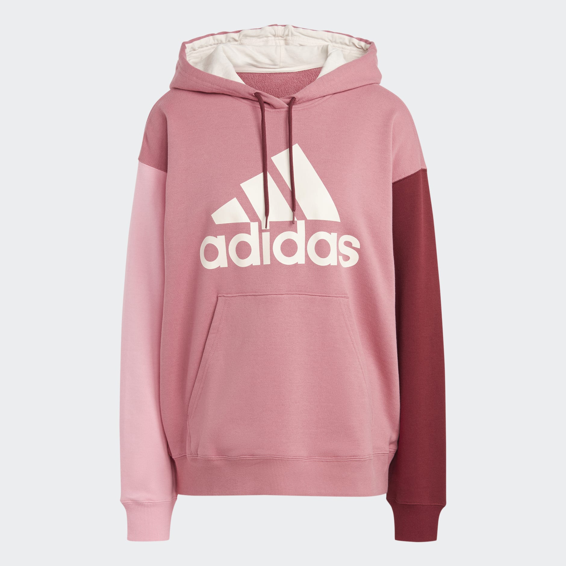 Clothing - Essentials Big Logo Oversized French Terry Hoodie - Pink ...