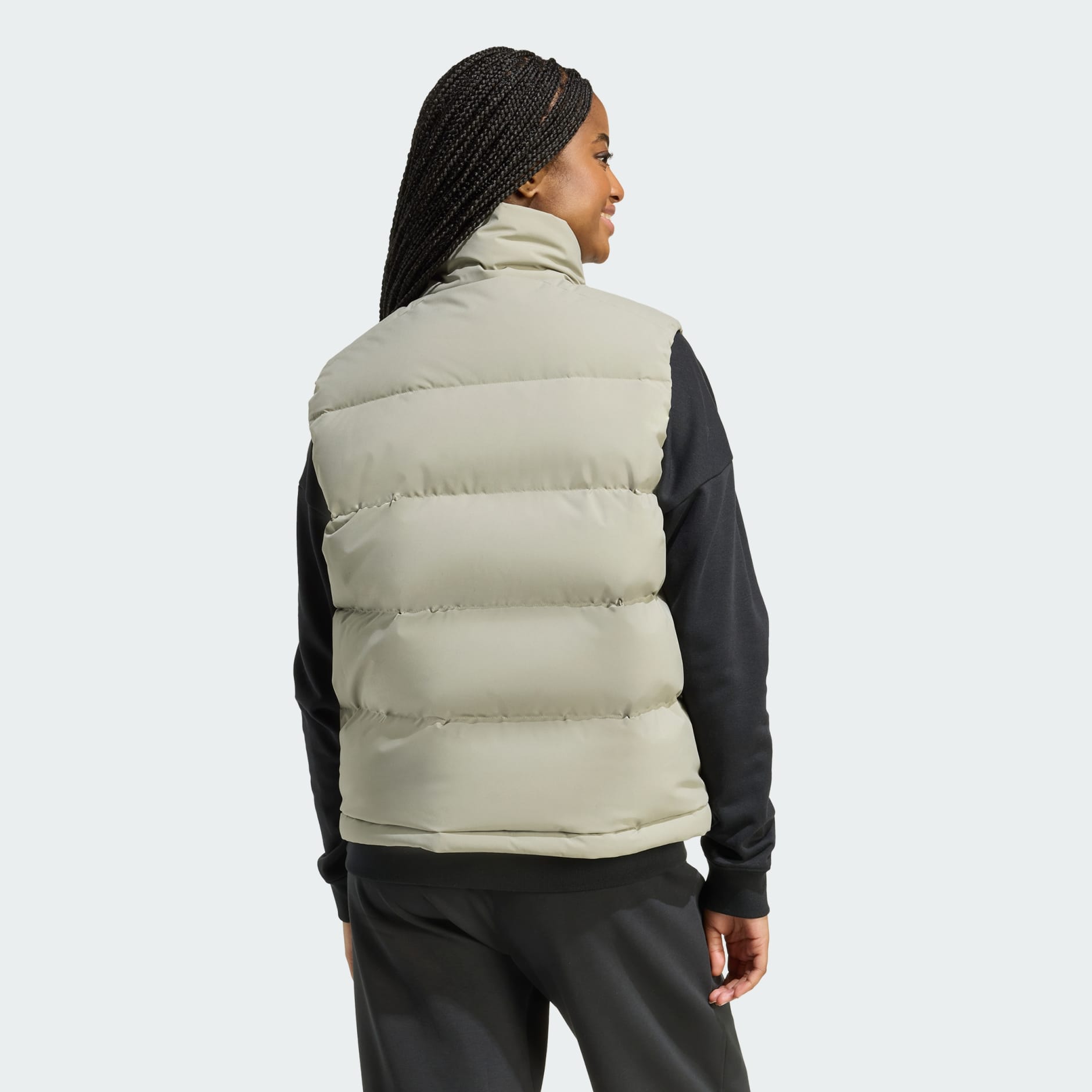 adidas Helionic CLIMAWARM Relaxed Down Vest - Green | adidas UAE