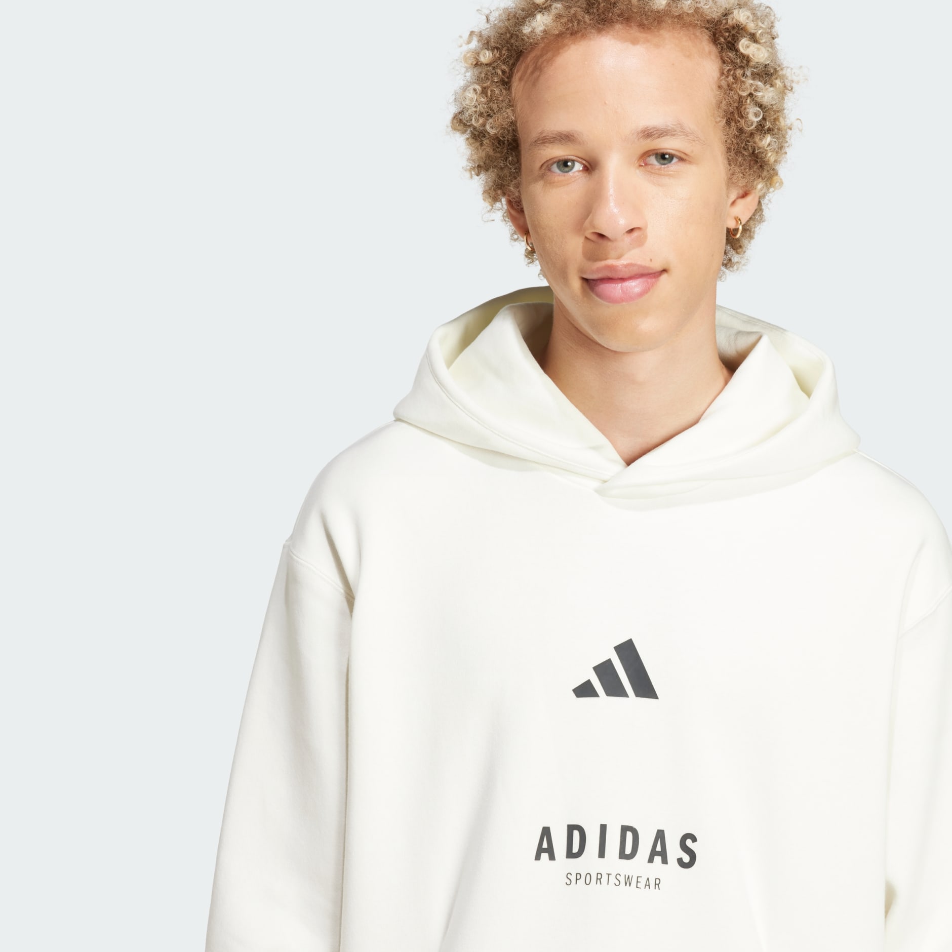 Clothing - ALL SZN Fleece Graphic Hoodie - White | adidas Oman
