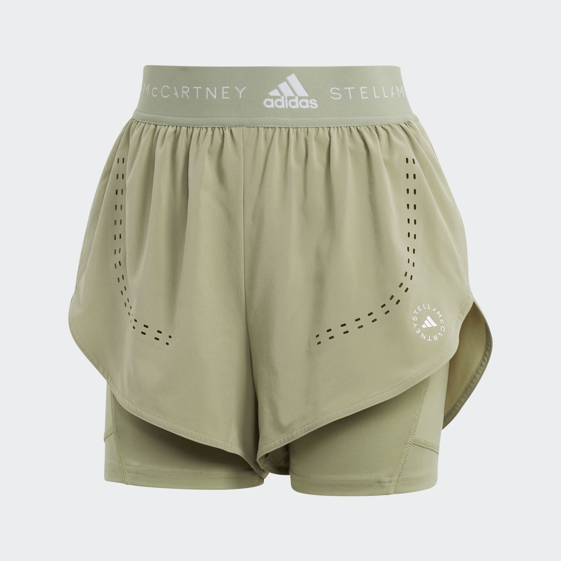 ADIDAS By STELLA Mccartney adidas by Stella McCartney TruePurpose Training 2in1  Short, Sage green Women's Shorts & Bermuda