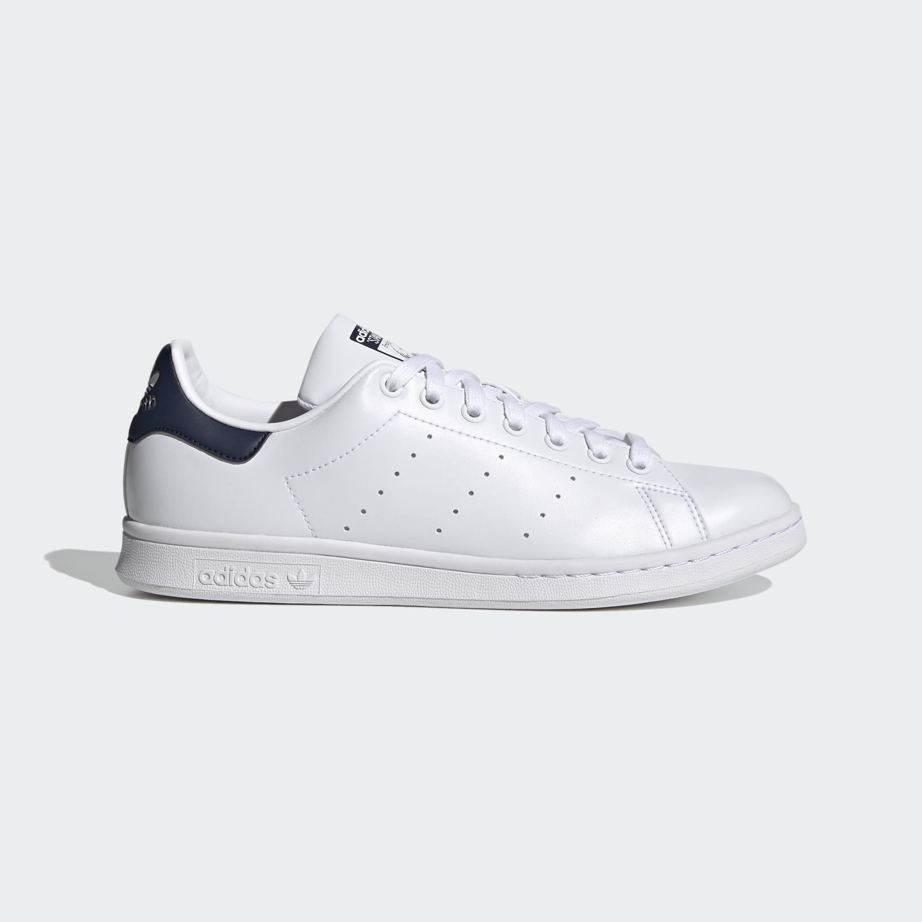 Buy ADIDAS Originals Unisex White & Navy Blue Stan Smith Sustainable  Sneakers With Perforations - Casual Shoes for Unisex 16769212 | Myntra