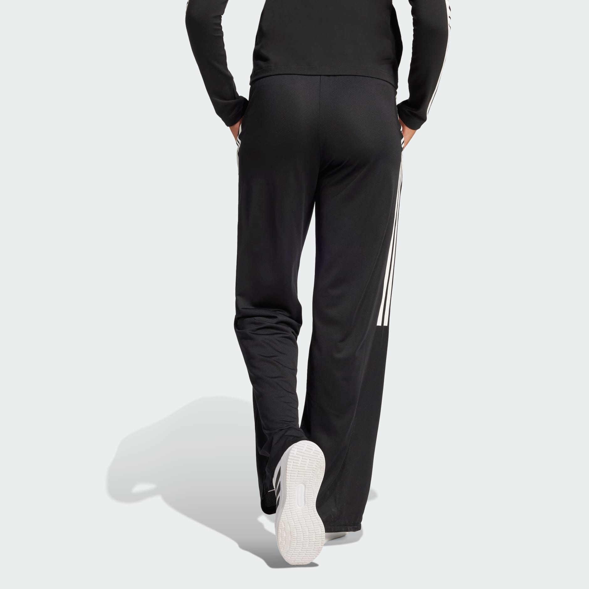 【ADIDAS】Tyro Cut 3S Mesh Wide Leg Pants JG4102 adidas Tiro Cut 3-Stripes Mesh Wide-Leg Pants - Black