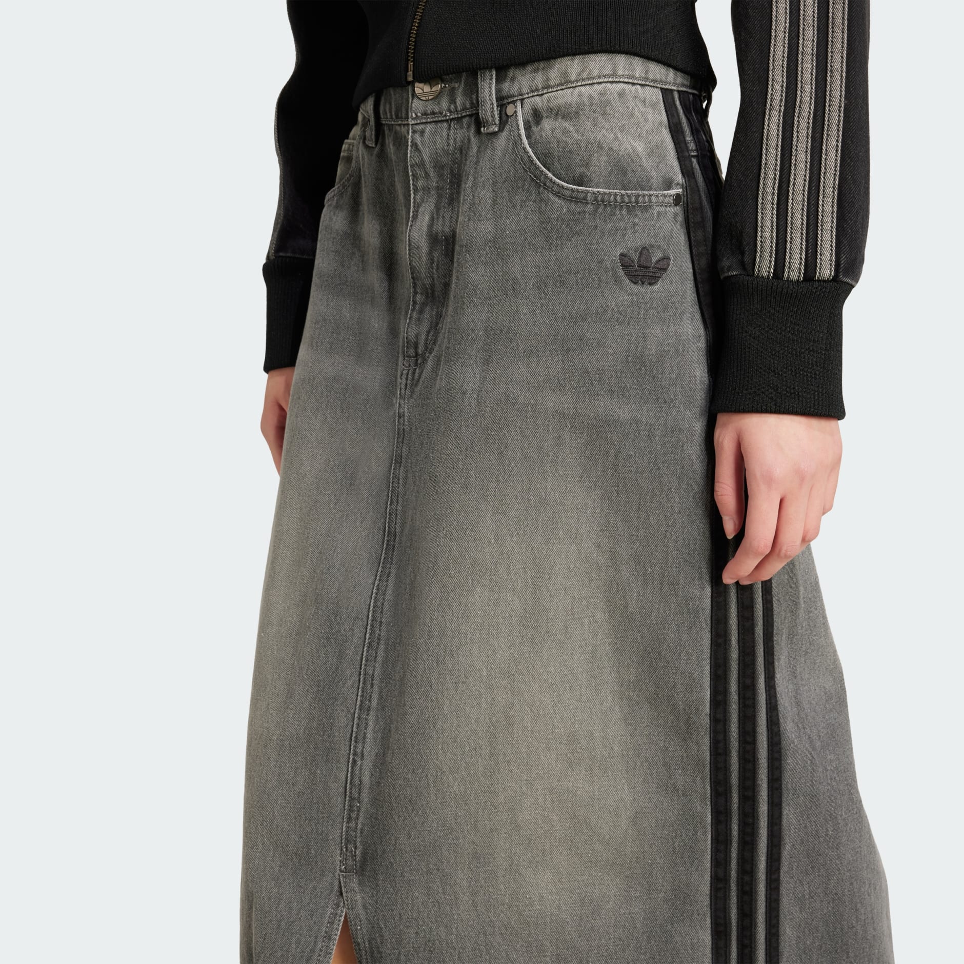 Adicolor 3-Stripes Denim Pencil Skirt