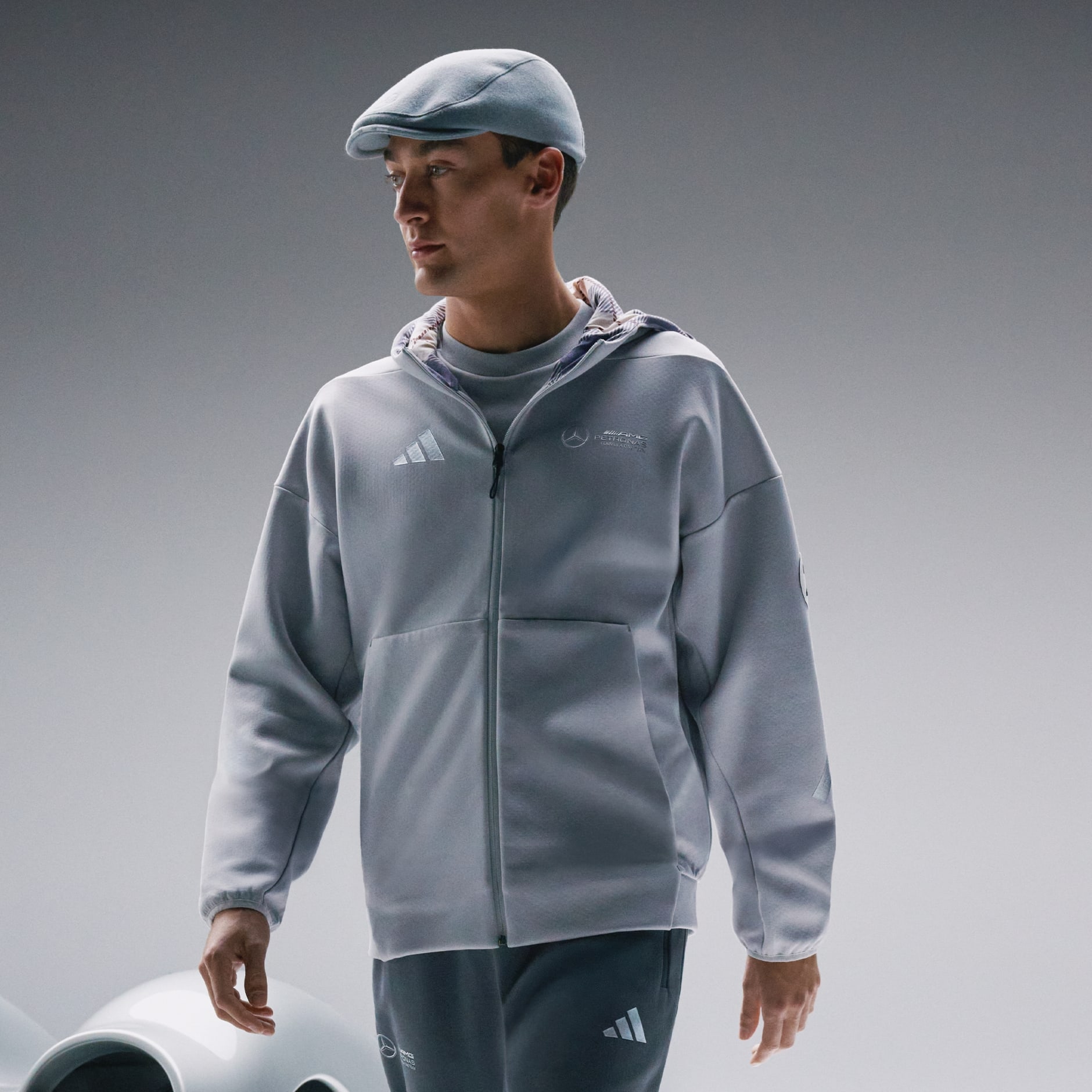 Veste à capuche Mercedes - AMG Petronas Formula One Team Silver Arrows Full-Zip