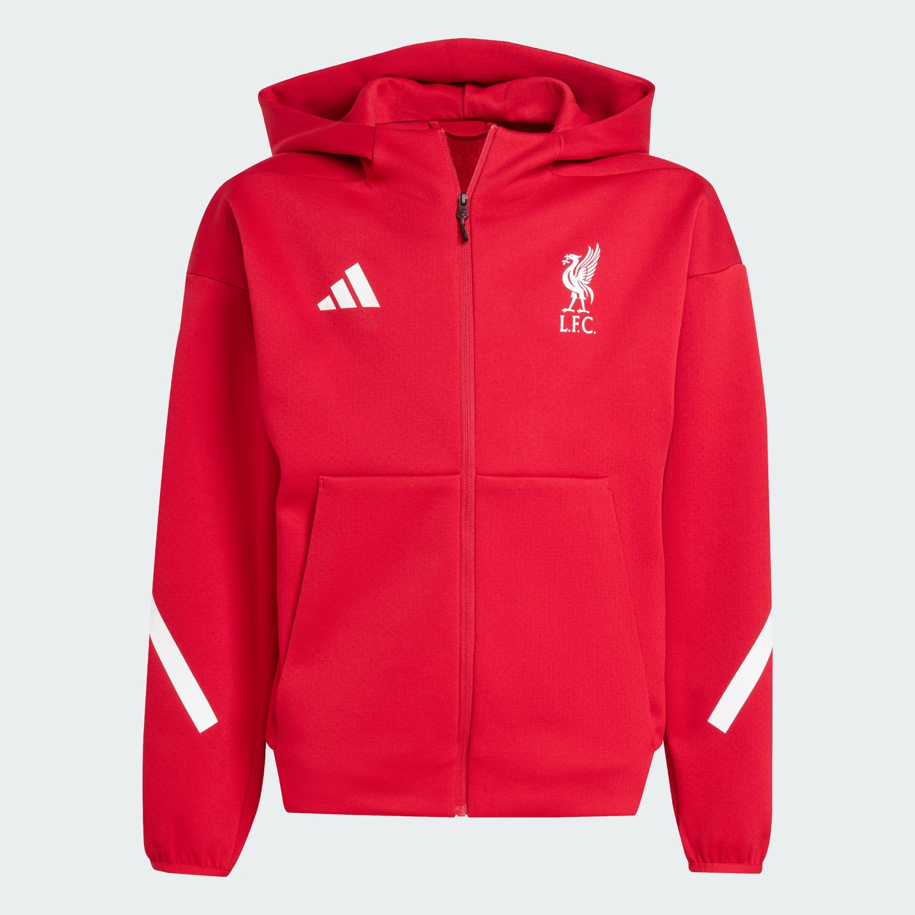 Liverpool FC adidas ジャケット 黒赤 MEN'S ADIDAS FC LIVERPOOL 2009/2010 JACKET TRACK TOP SOCCER