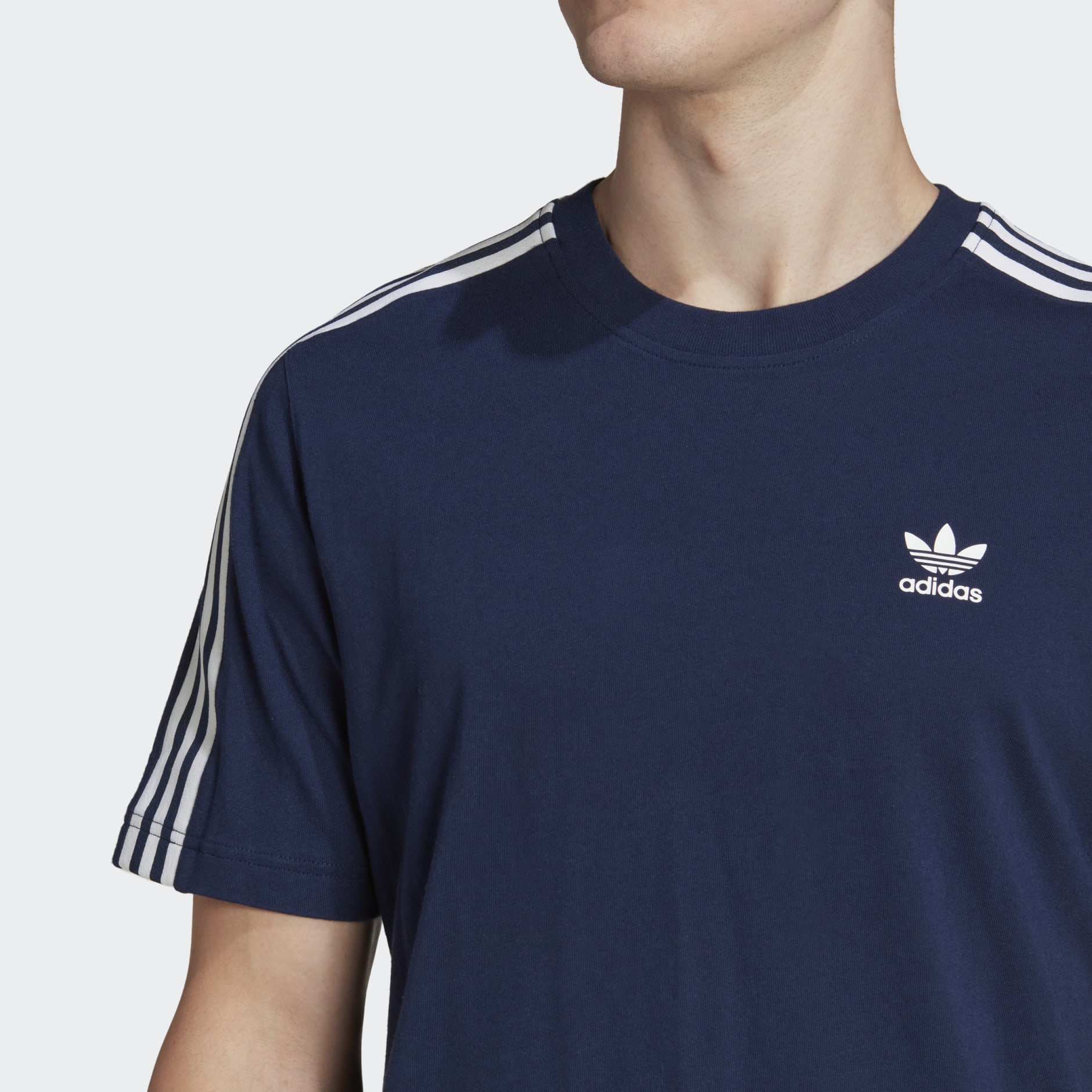 Adidas Adicolor Classics Trefoil Tee Blue Adidas Uae