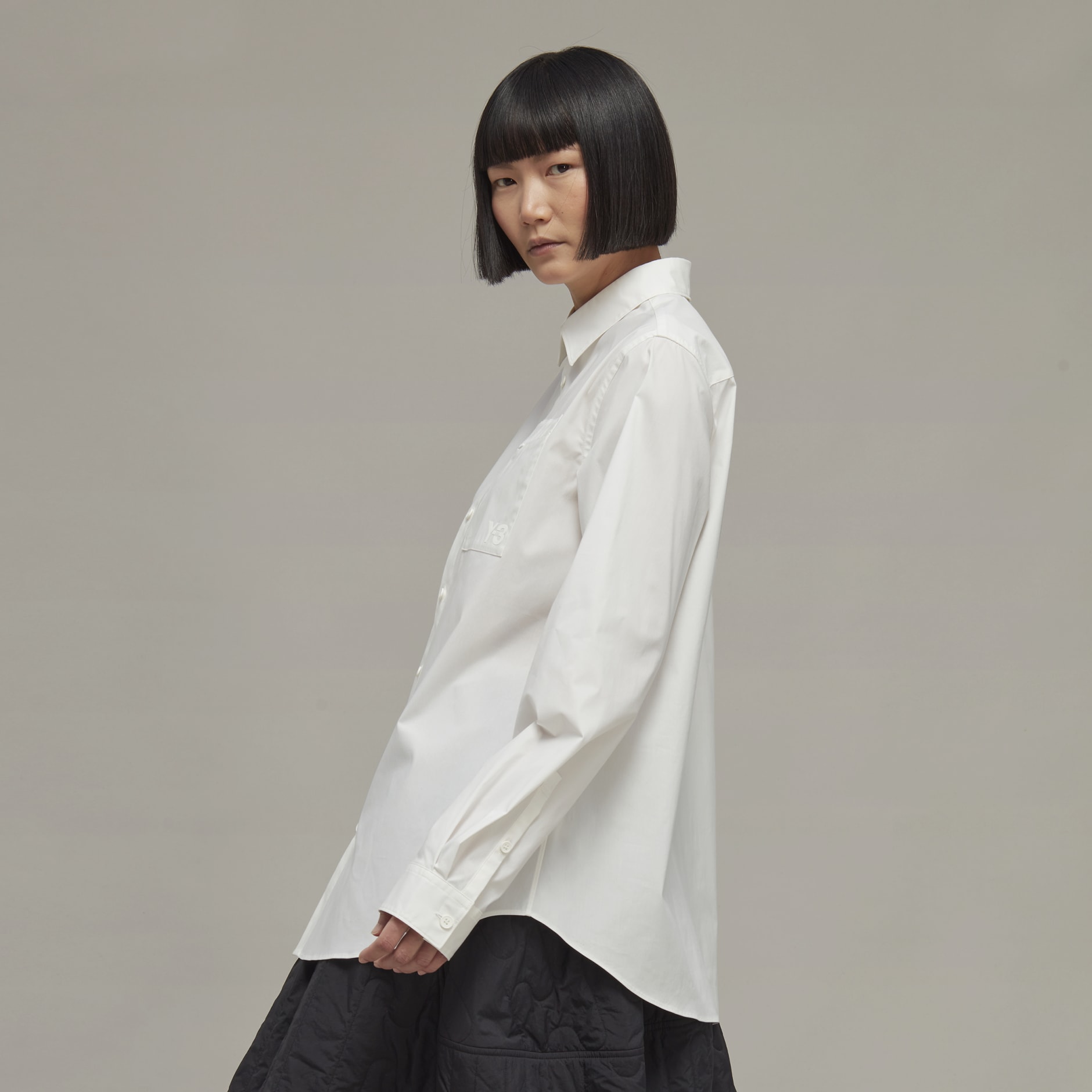 Y-3 Classic Chest Logo Button-Down Shirt