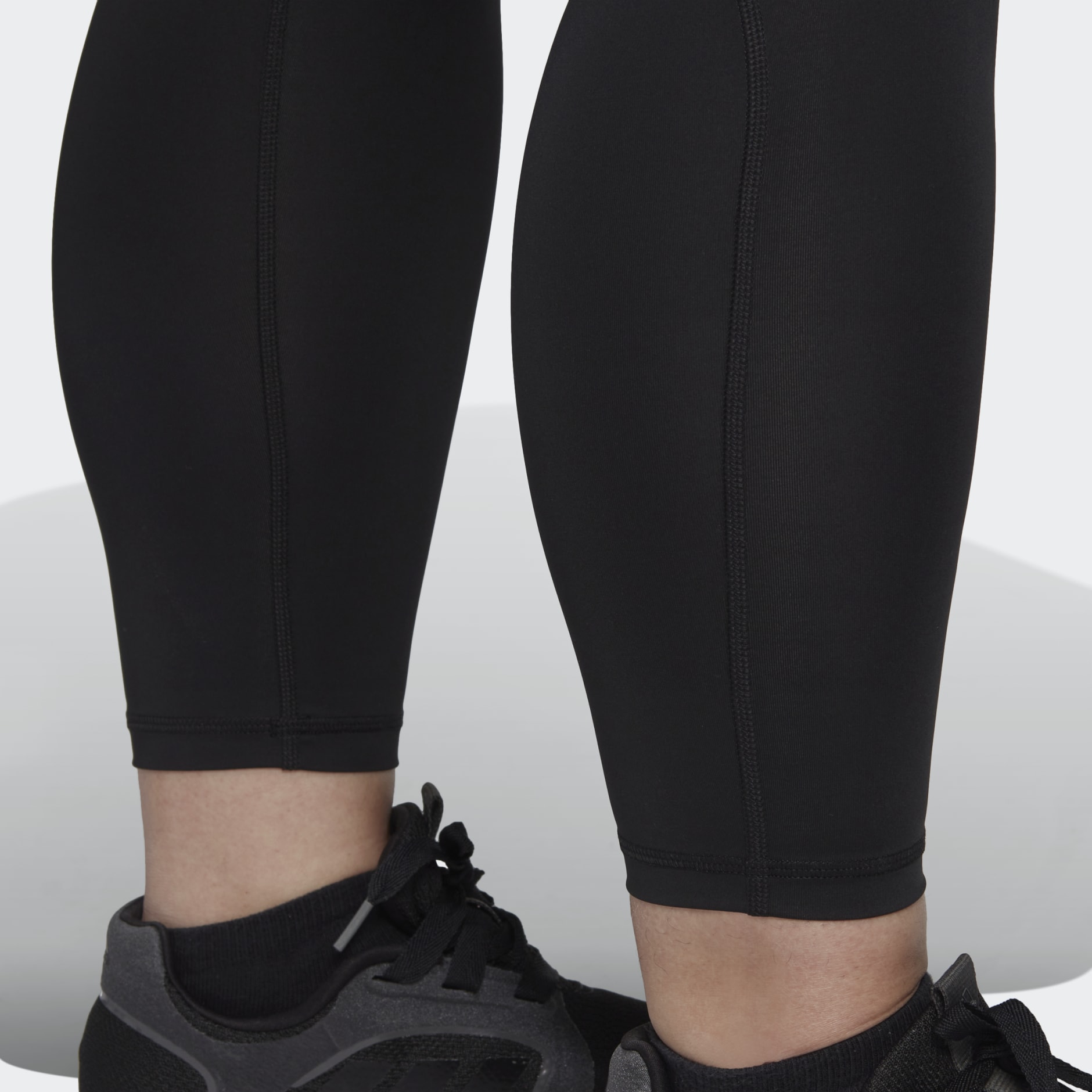 Women's Clothing - Techfit 7/8 Leggings (Plus Size) - Black