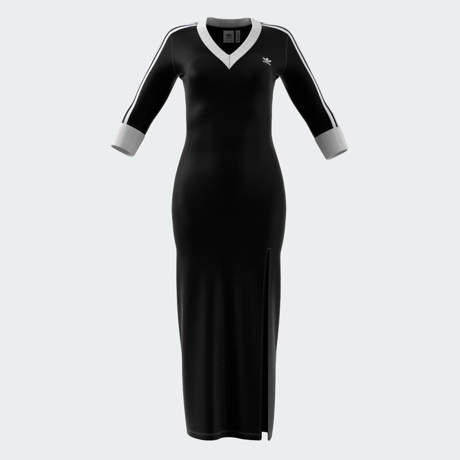 Clothing - V-NECK DRESS W - Black | adidas South Africa