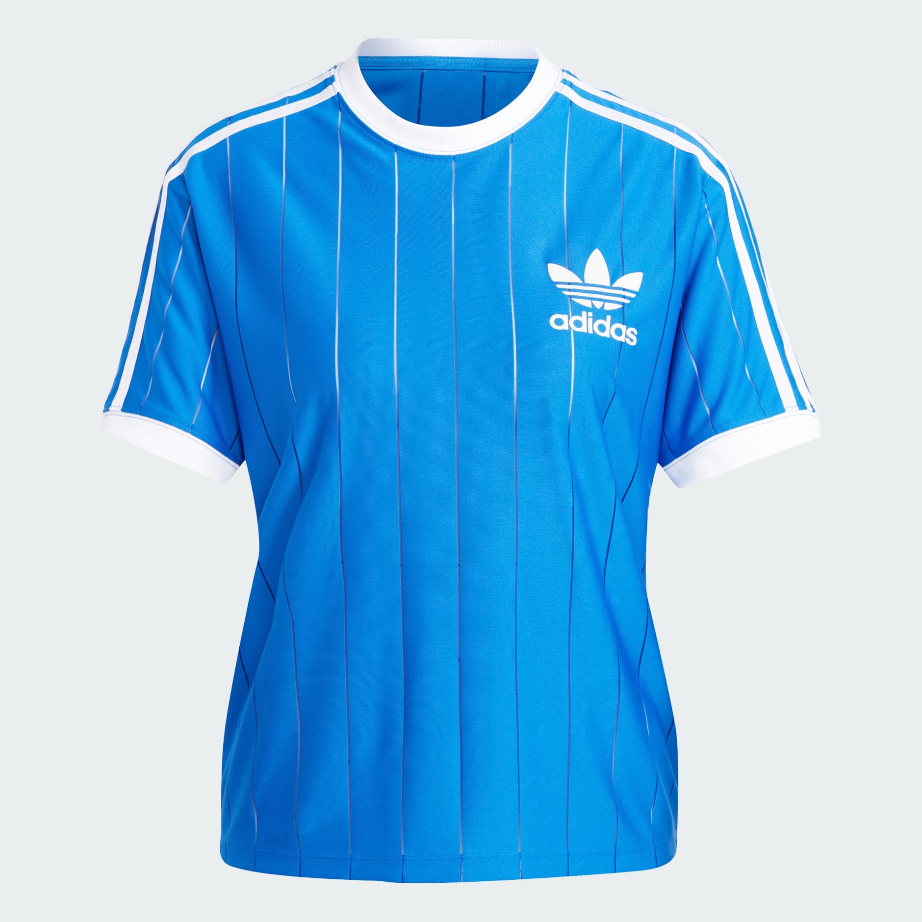 adidas Adicolor 3-Stripes Pinstripe Tee - Blue | adidas LK