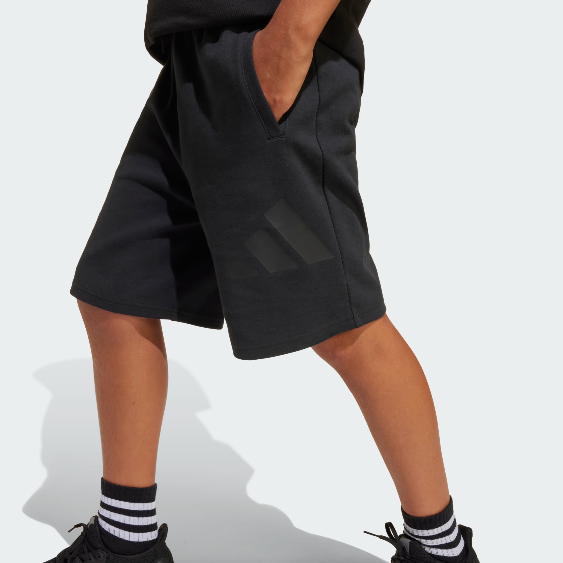 adidas Future Icons Logo Above-Knee Shorts Kids - Black adidas Future Icons Logo Above-Knee Shorts Kids - Black