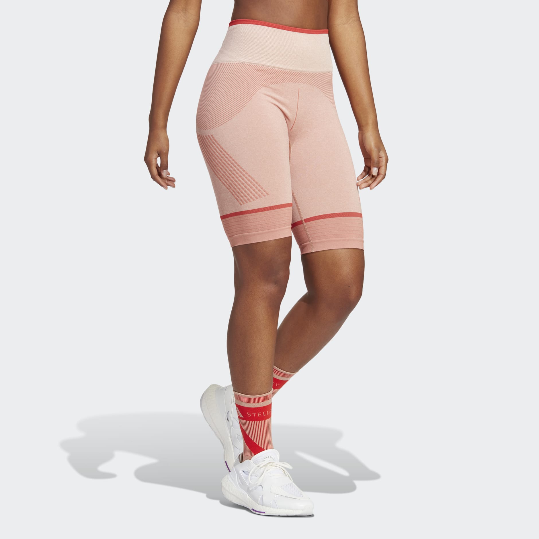 Women's Clothing - adidas by Stella McCartney TrueStrength Seamless Yoga  Short Tights - Brown