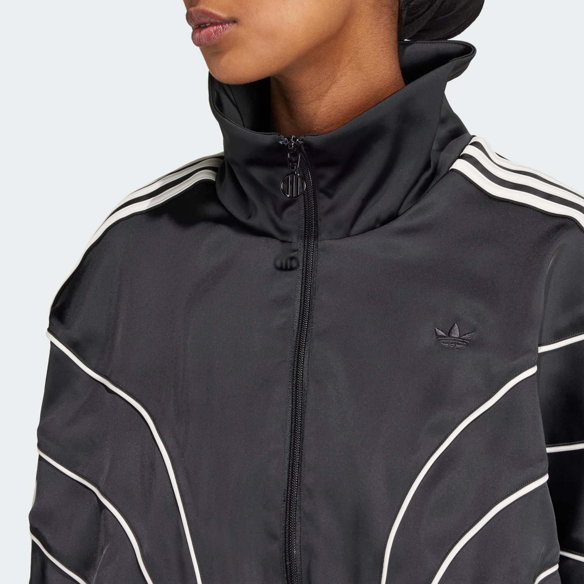 Adidas originals black panelled track jacket sale