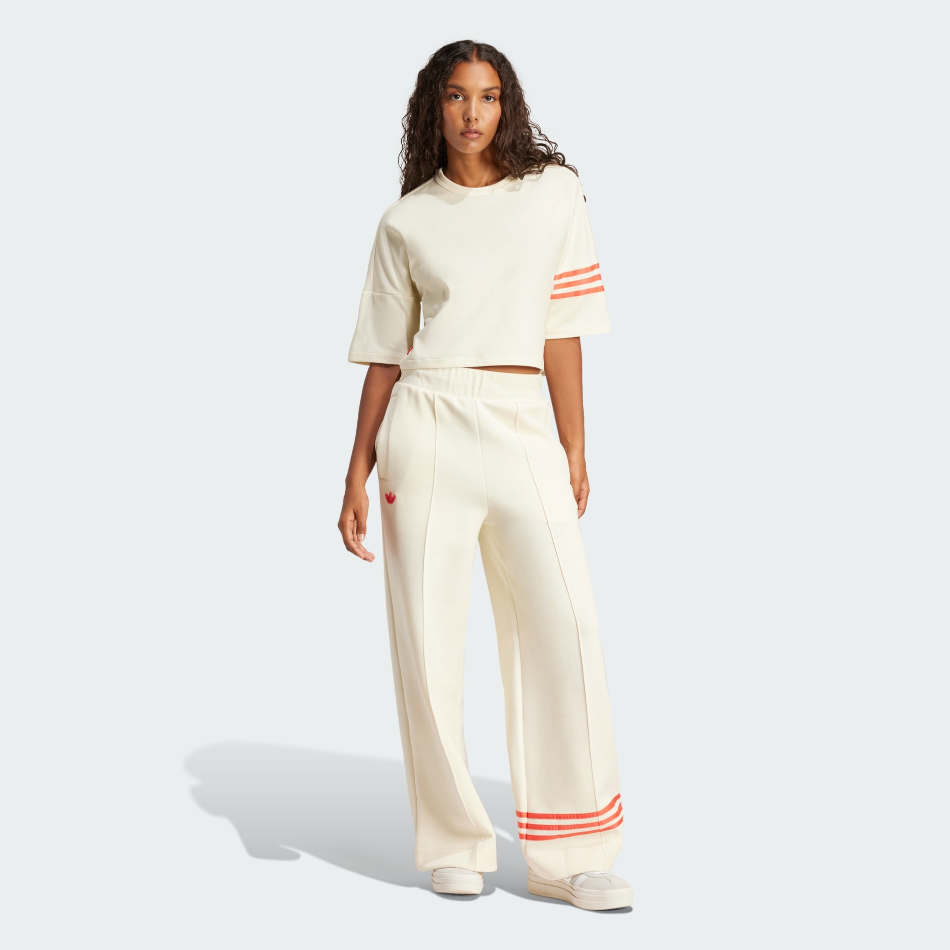 トラッククルーネックシャツ XL ブルー ホワイト オレンジ 5