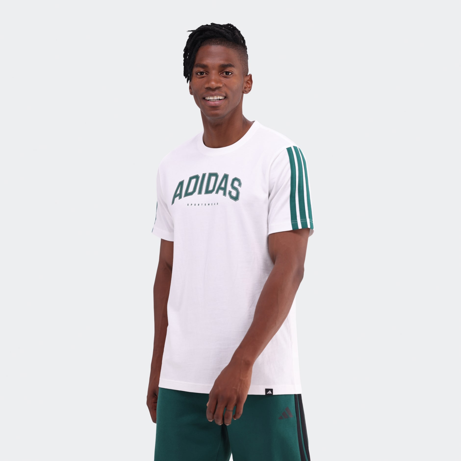 Clothing - Codes Collegiate Linear Graphic Tee - White