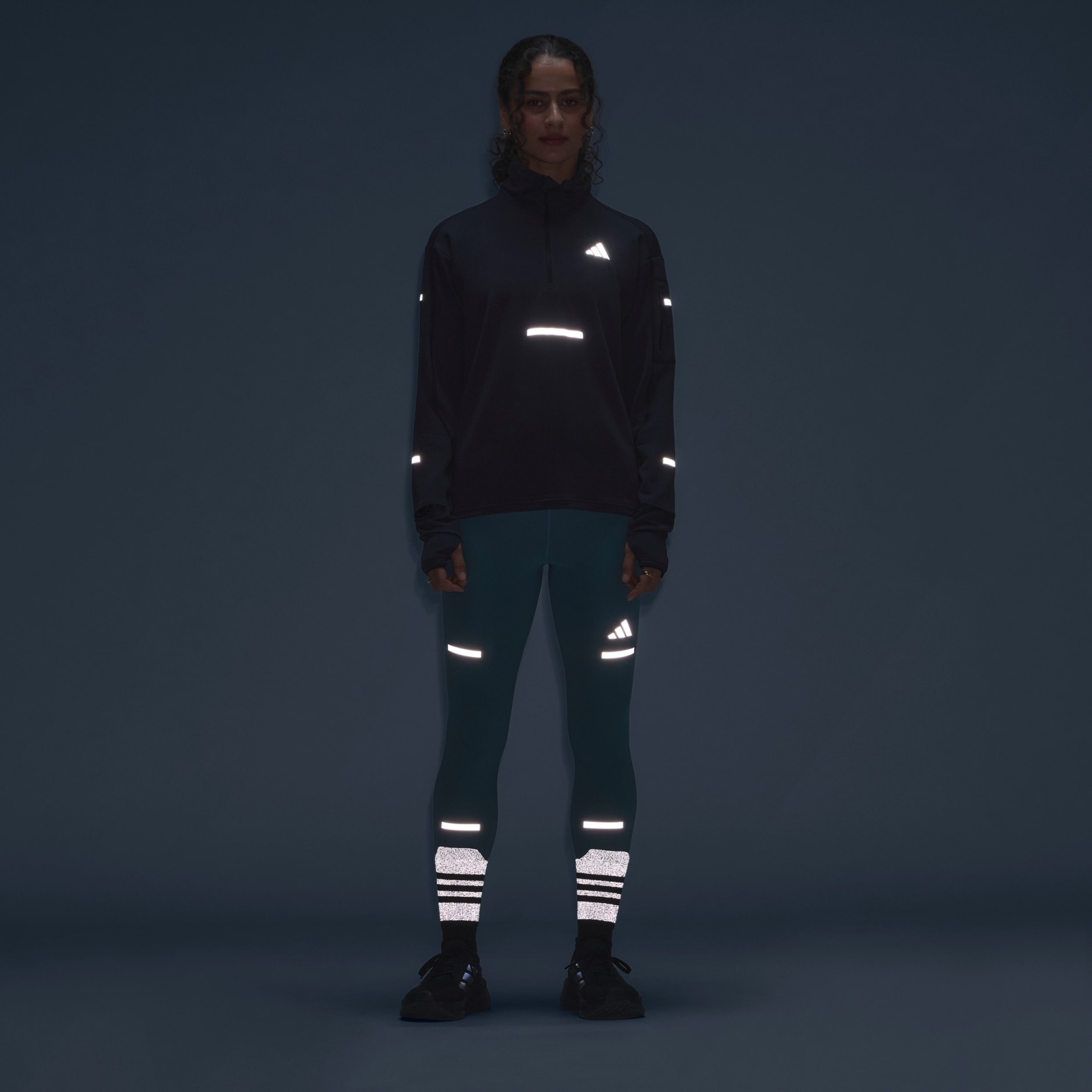 Top De Alergare Adi365 CLIMAWARM+ Cu Fermoar Pe Jumătate