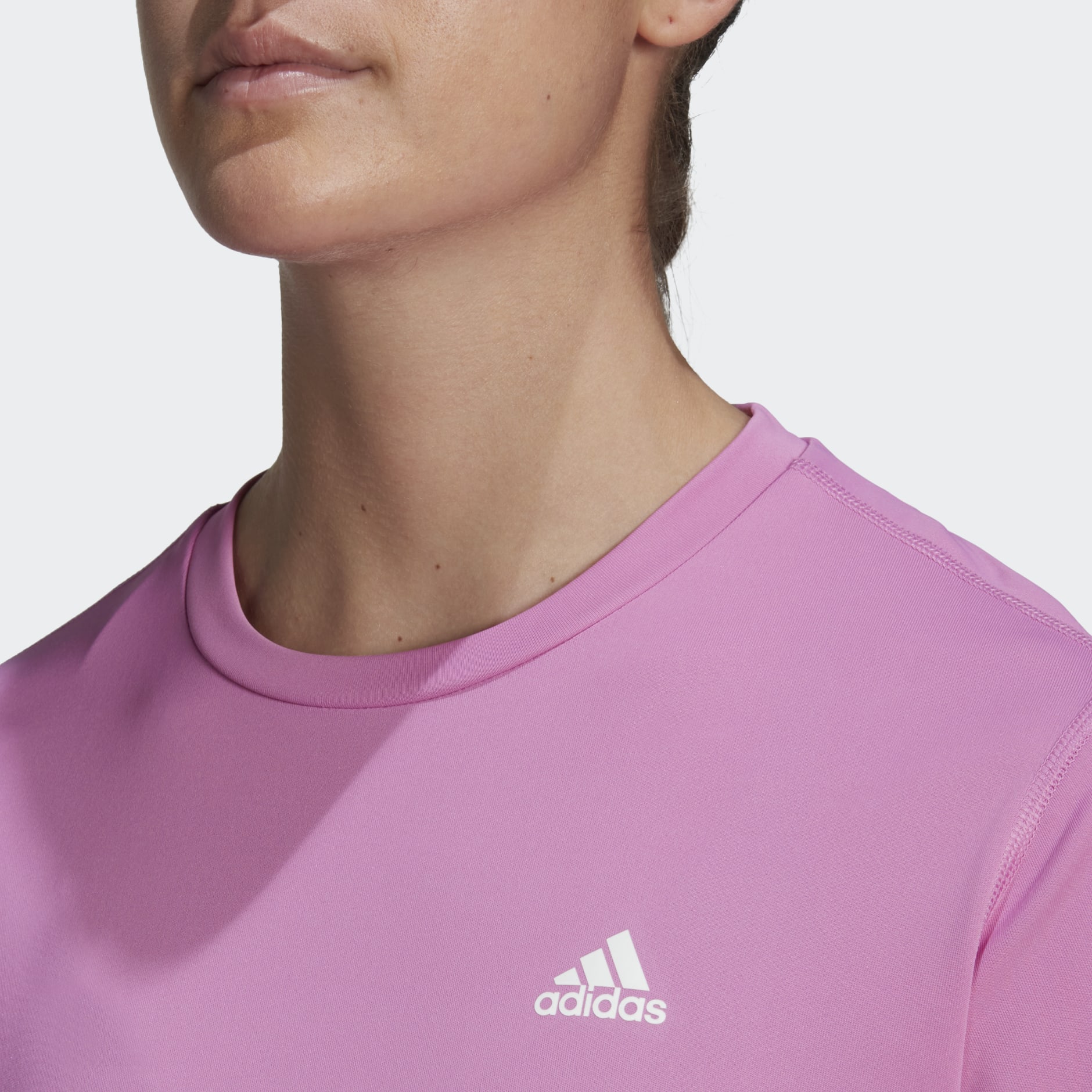 Women's Clothing - Own the Run Tee - Purple | adidas Saudi Arabia