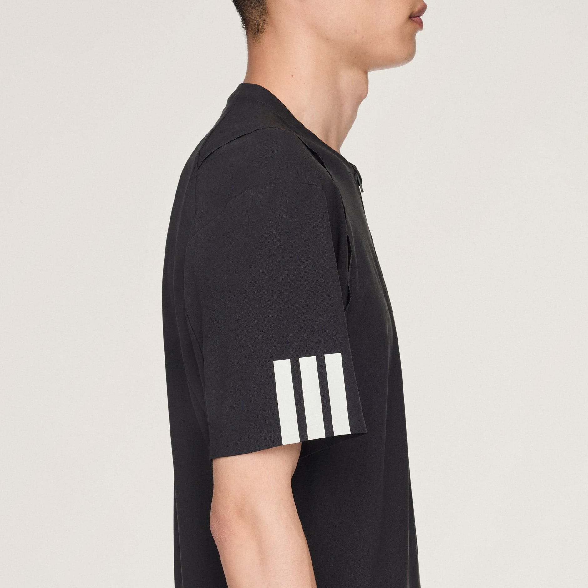 Clothing - Y-3 Tennis Pro FreeLift Zip Tee - Black | adidas