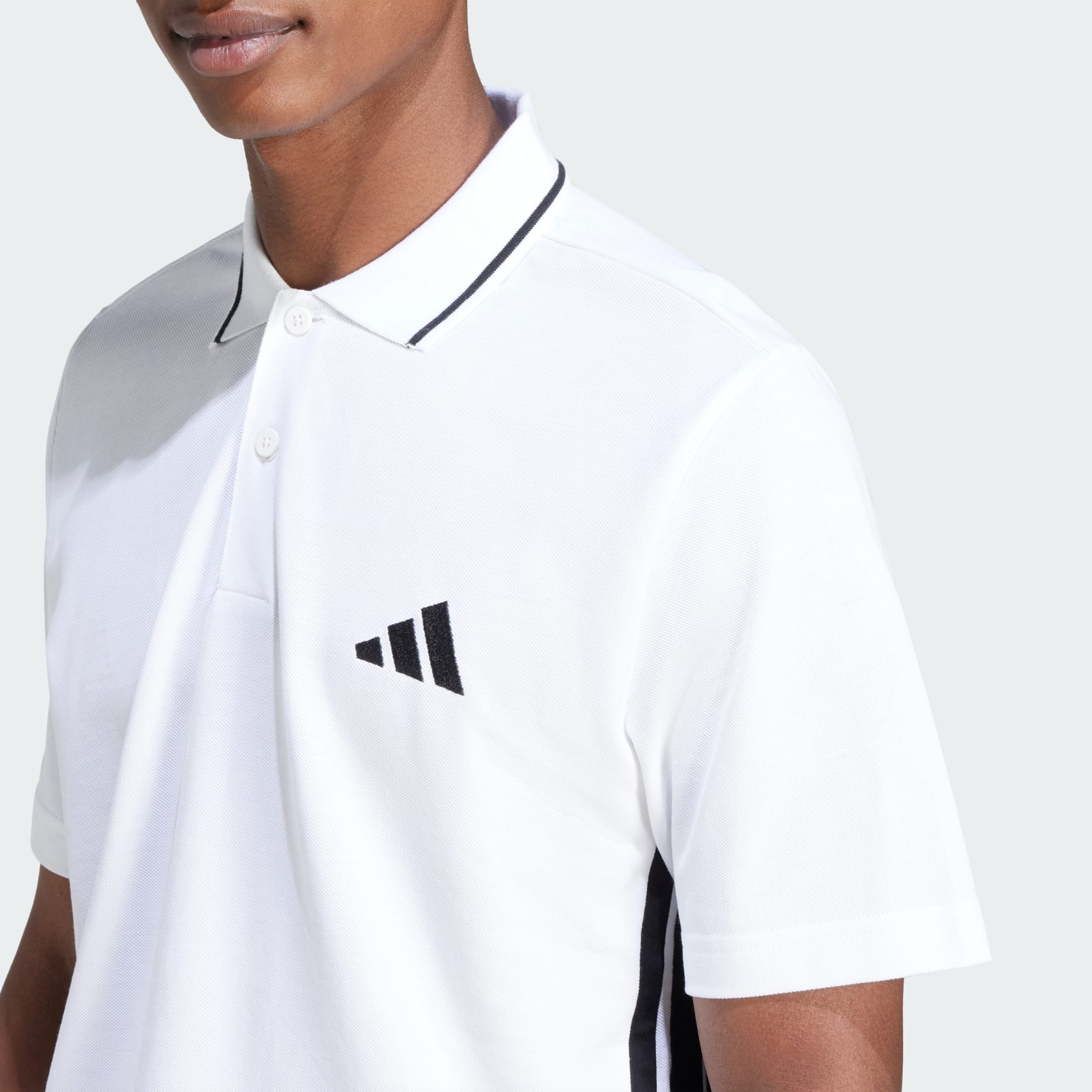 Essentials 3-Stripes Piqué Polo Shirt