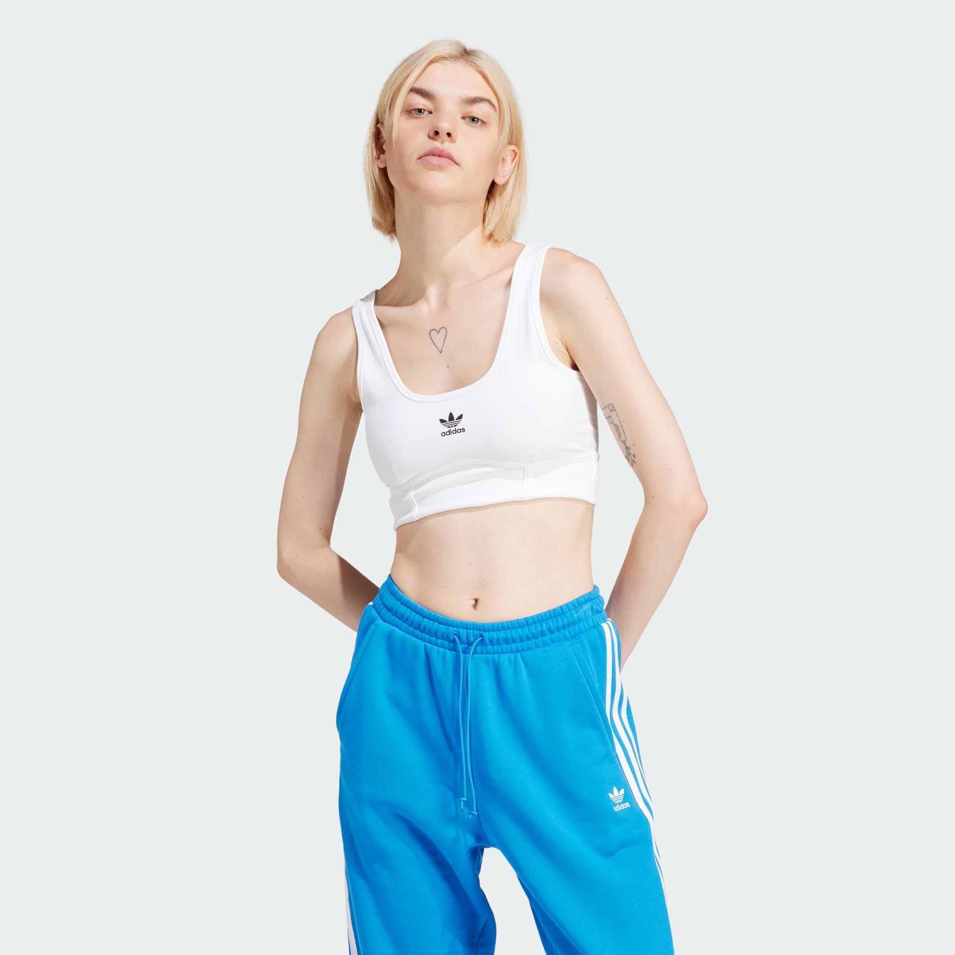 Adidas trefoil sports bra on sale