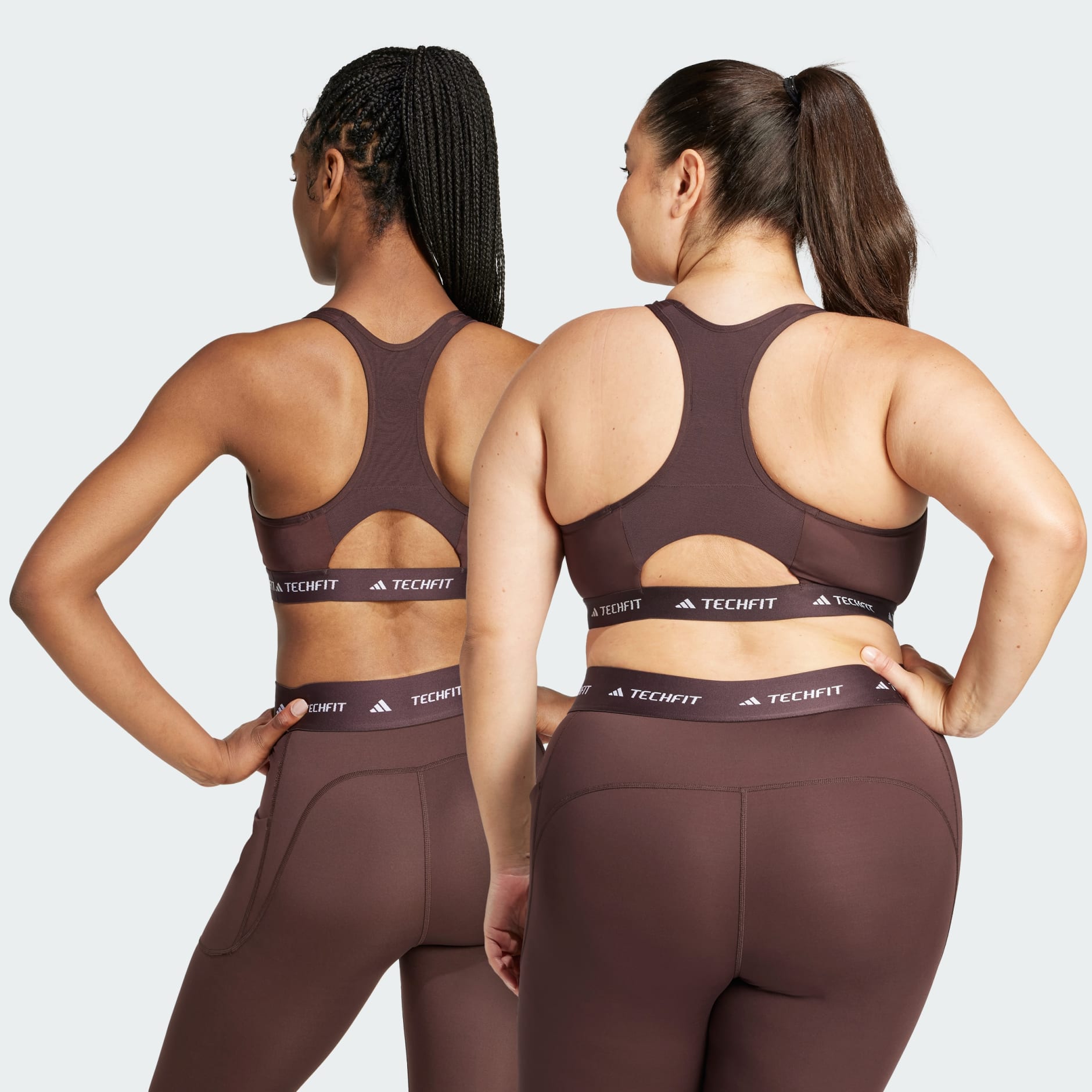 adidas TECHFIT Medium Support Bra Brown adidas UAE