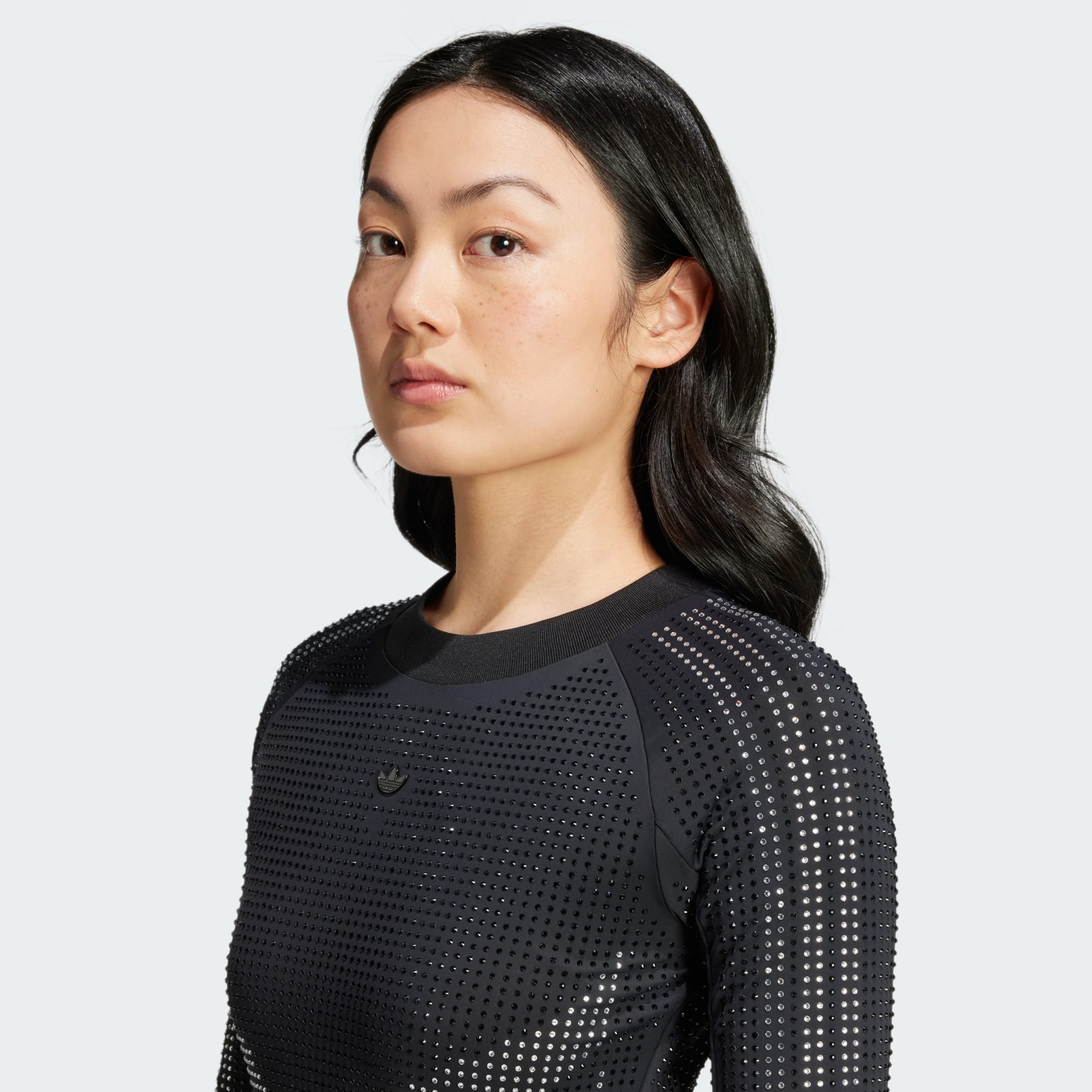 adidas Atlanta Printed Rhinestones Dress - Black | adidas TZ