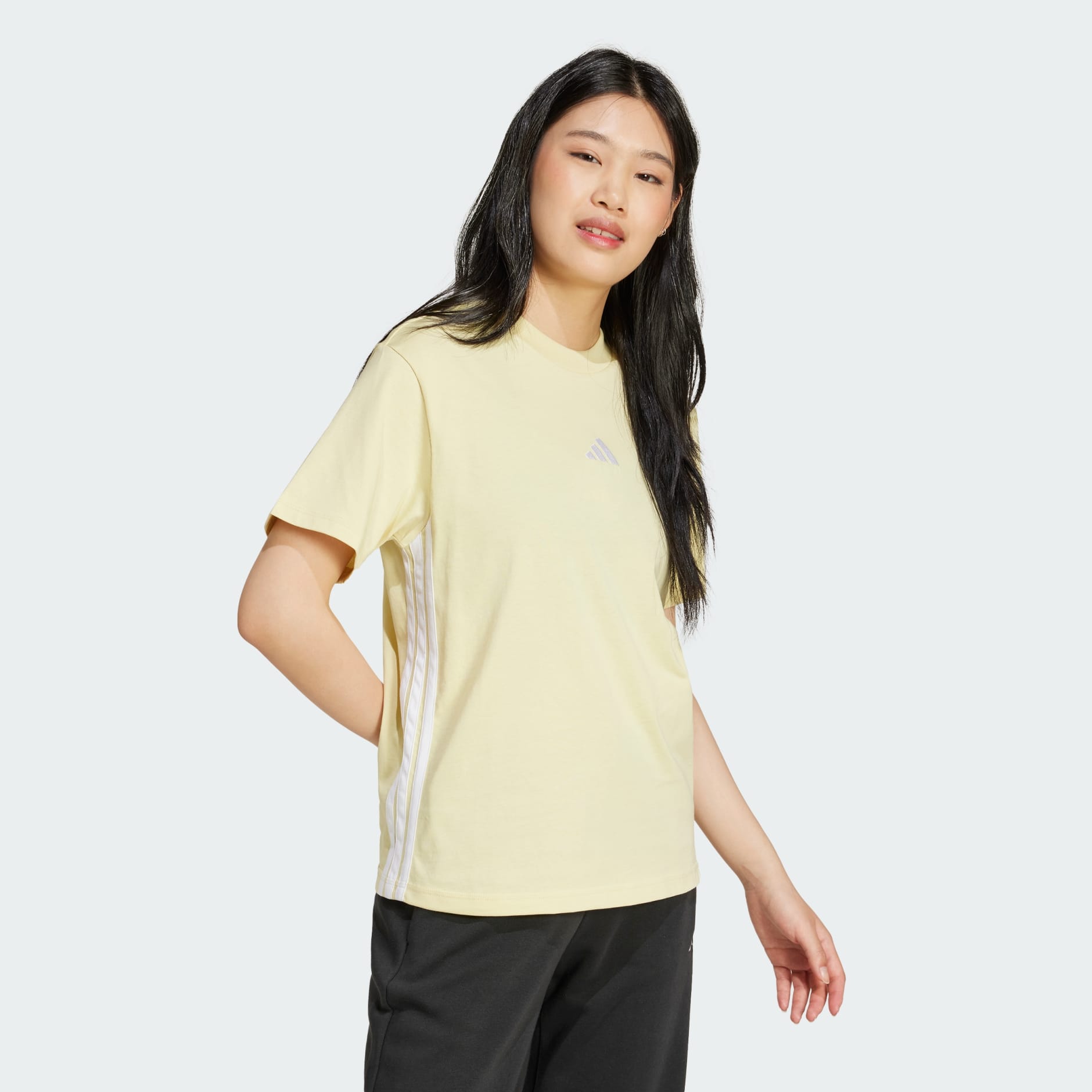 Essentials 3-Stripes Cotton Tee