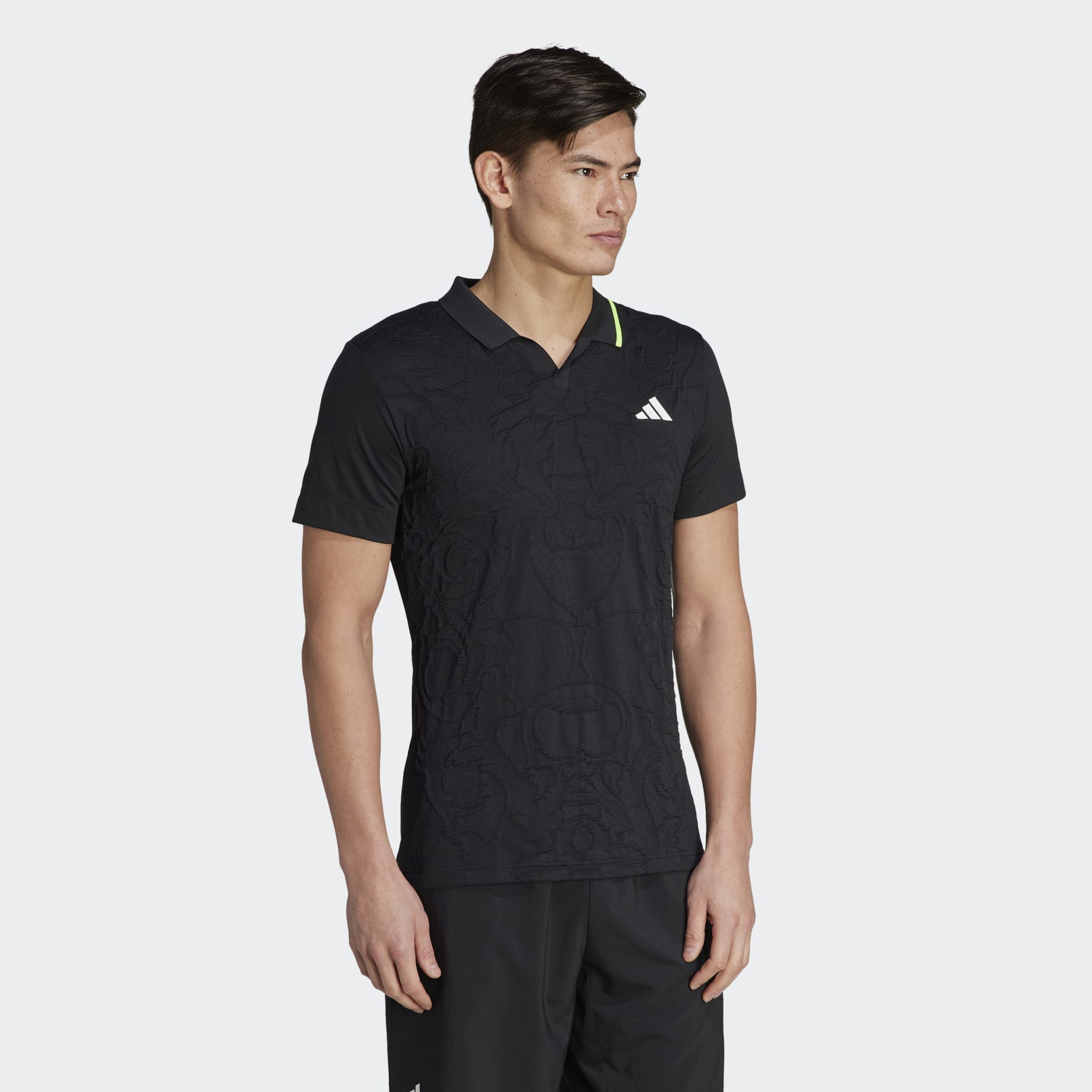 adidas AEROREADY FreeLift Pro Tennis Polo Shirt - Black | adidas LK