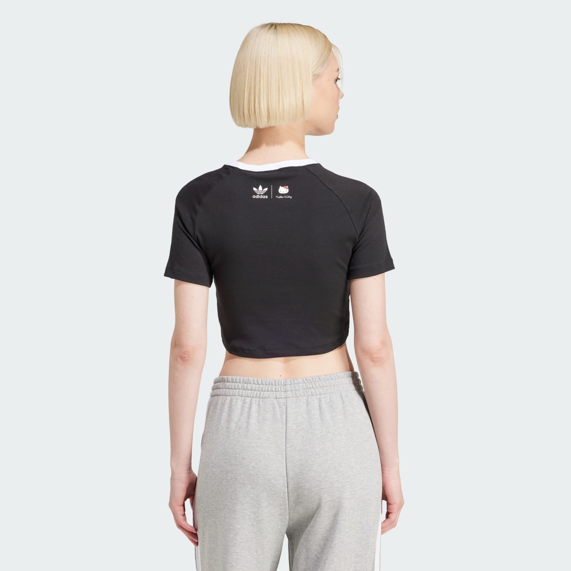 【adidas】ハローキティ 3-STRIPES BABY Tシャツ adidas x Hello Kitty 3-Stripes Baby Tee - Black | adidas