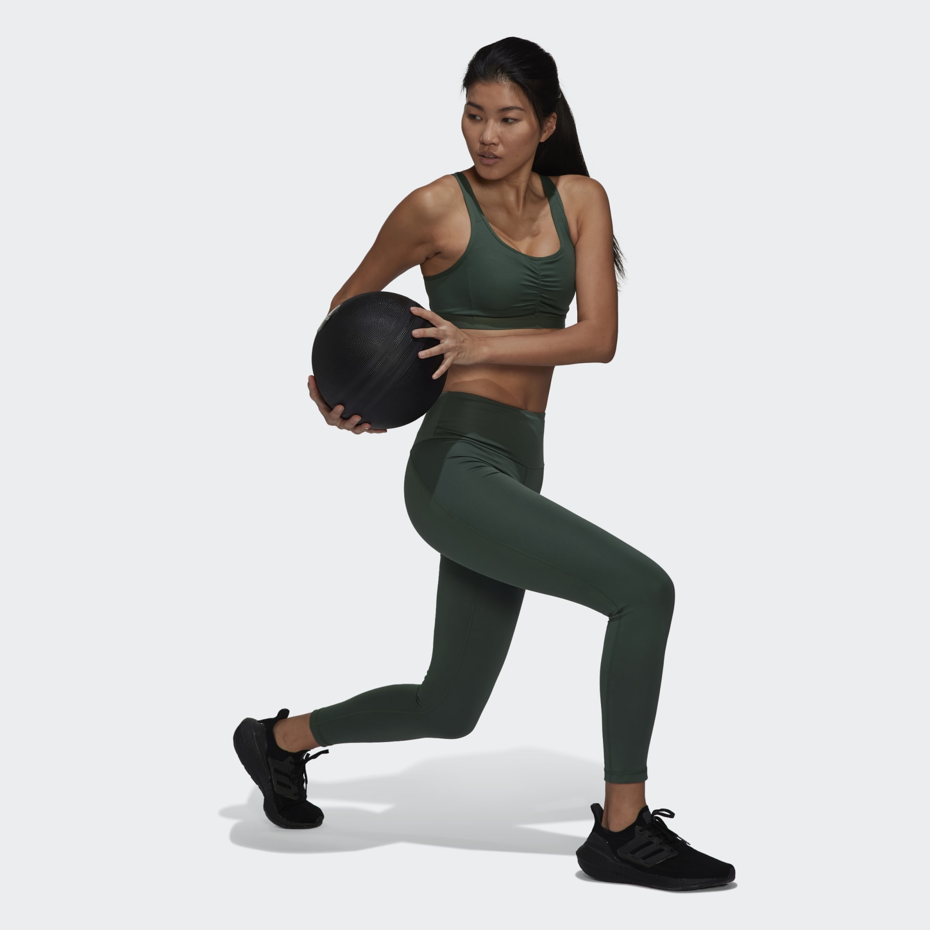 adidas Yoga Essentials High-Waisted Leggings - Green | adidas KW