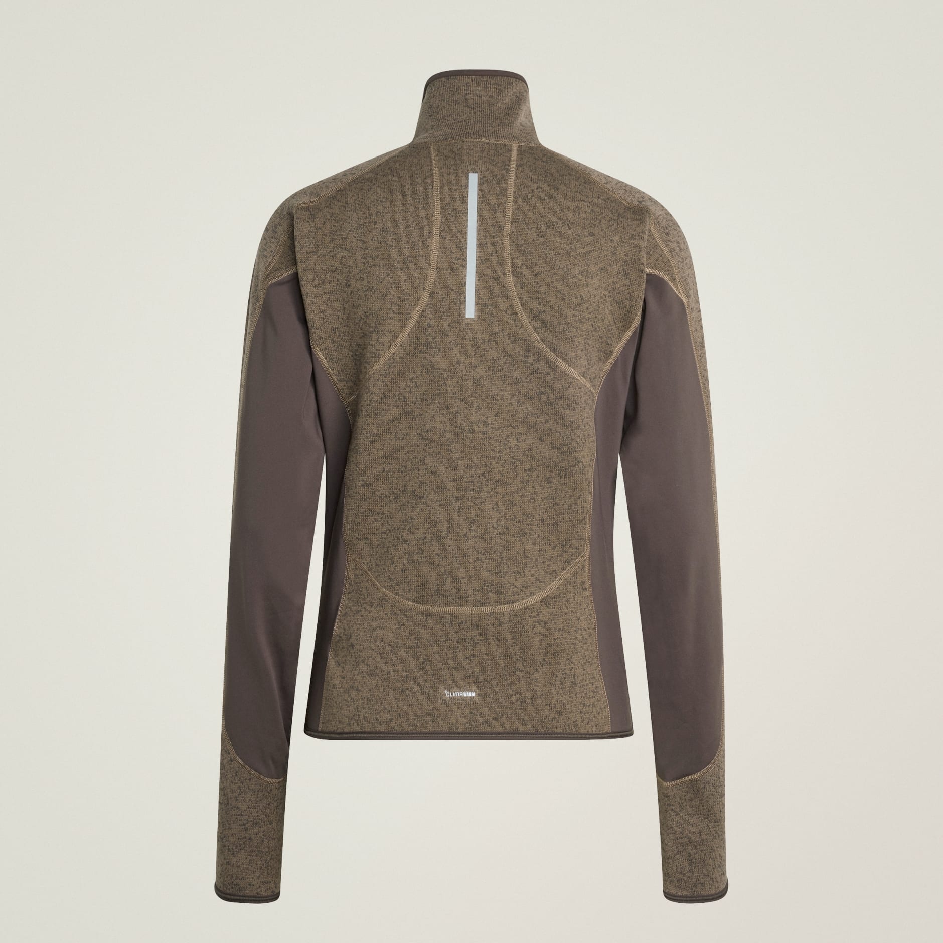 Strat intermediar de alergare adidas by Stella McCartney CLIMAWARM cu fermoar de sus p&acirc;nă jos