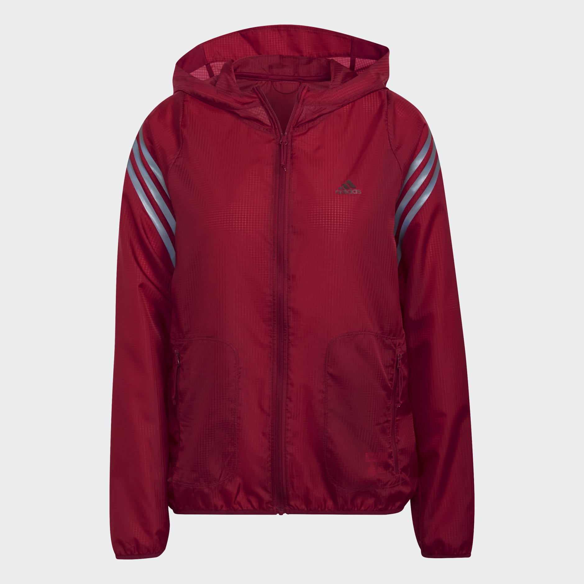 Run Icons 3-Stripes Hooded Running Windbreaker